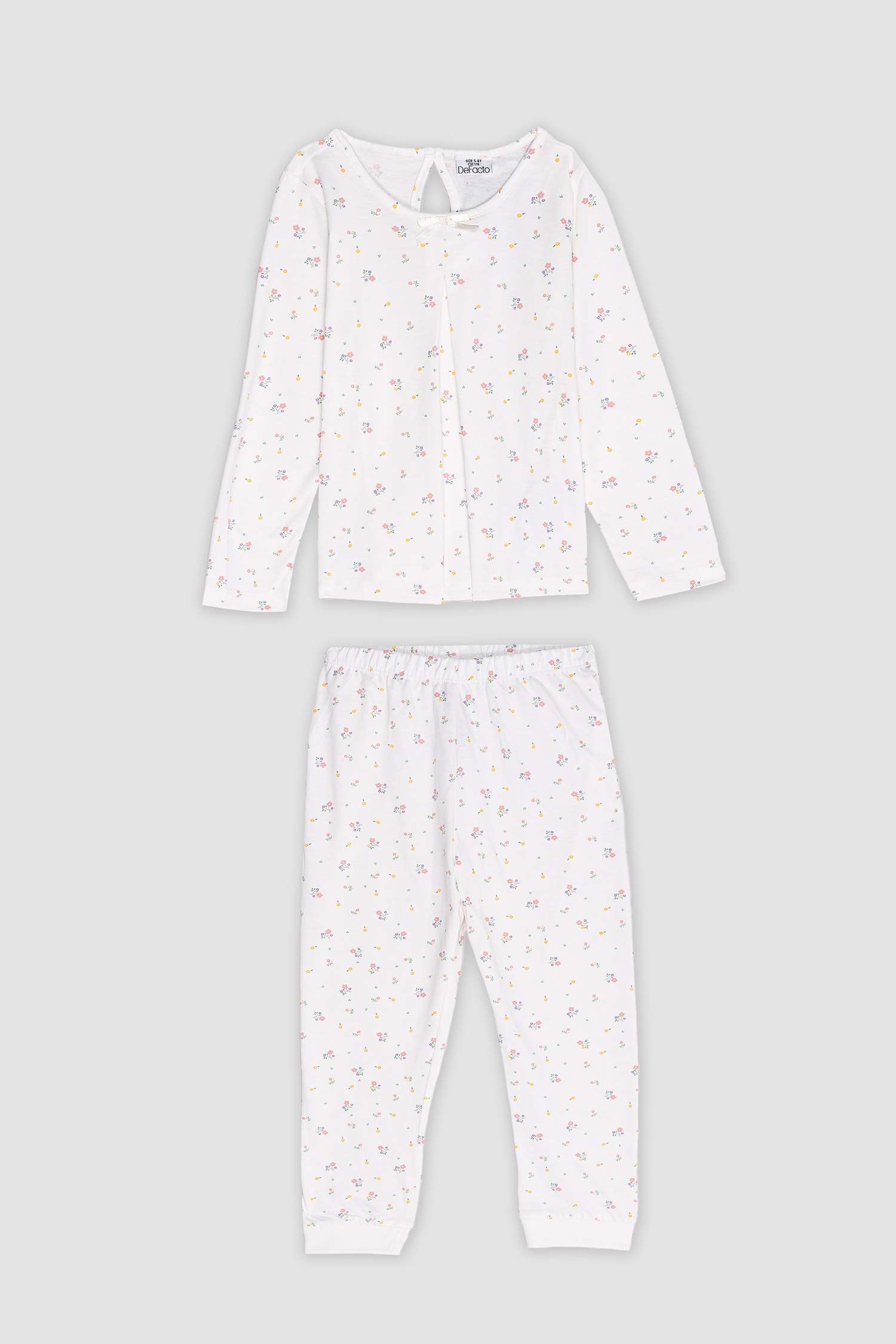 Baby Girl Floral Cotton 2 Piece Pajama Set