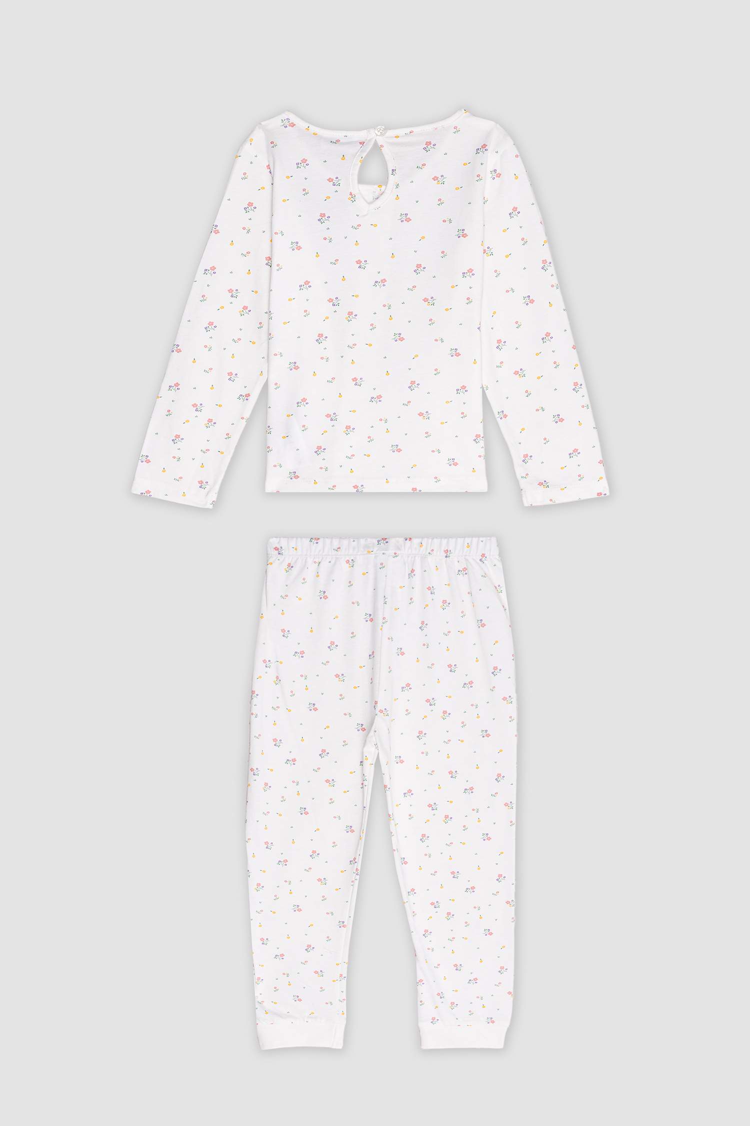Baby Girl Floral Cotton 2 Piece Pajama Set