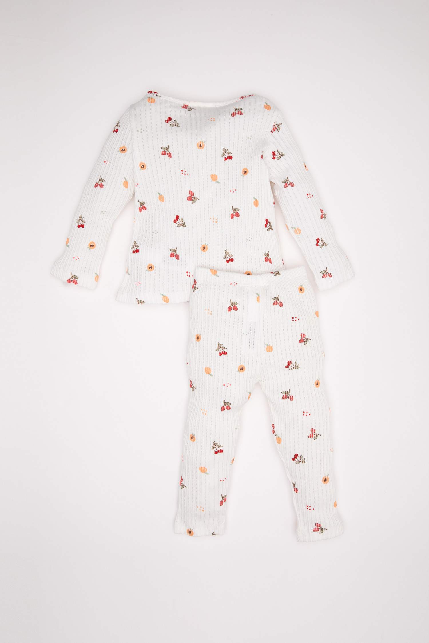 Baby Girl Fruit Patterned 2 Piece Pajama Set