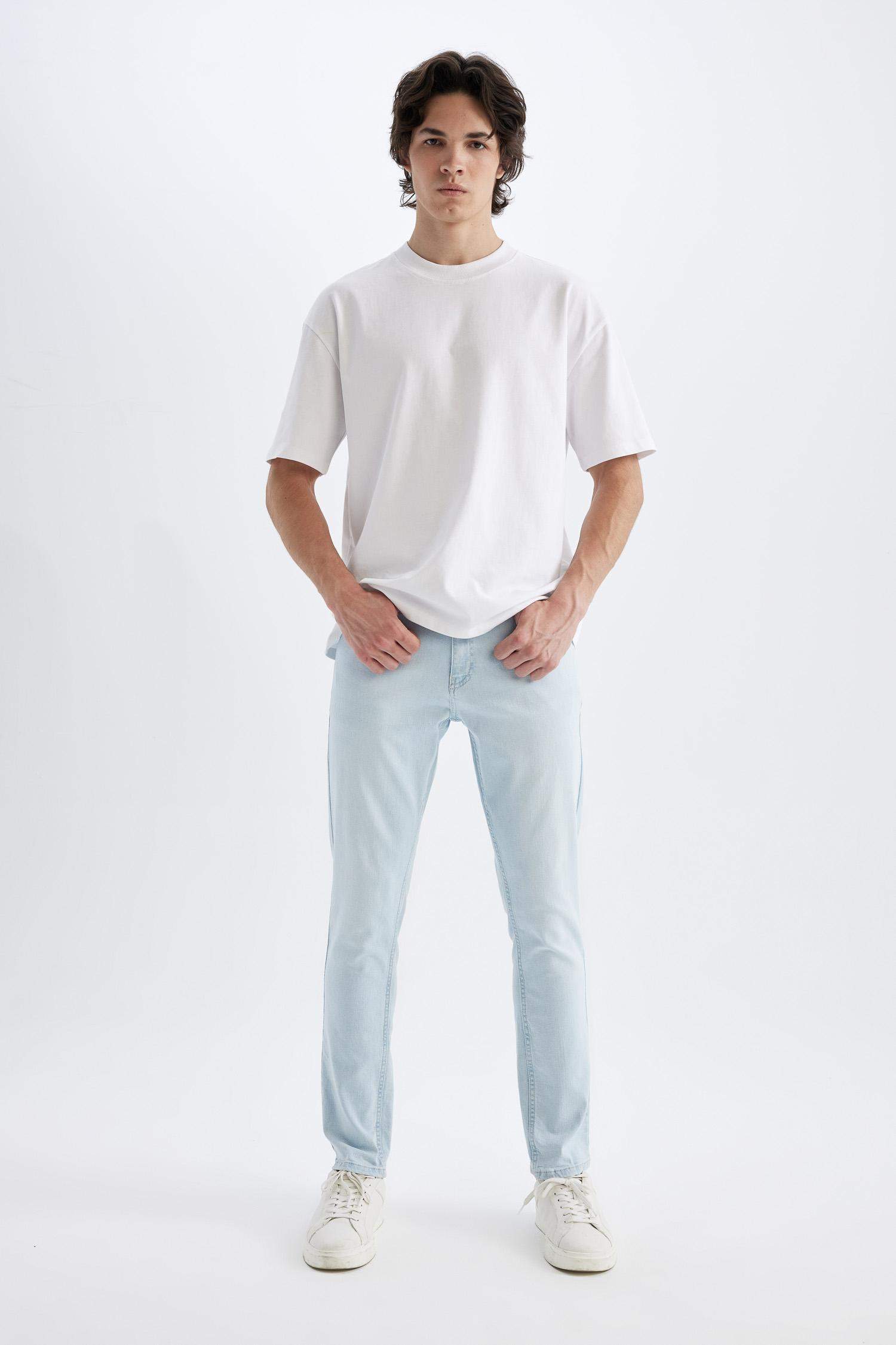 Pedro Slim Fit Dar Kalıp Normal Bel Dar Paça Jean Pantolon