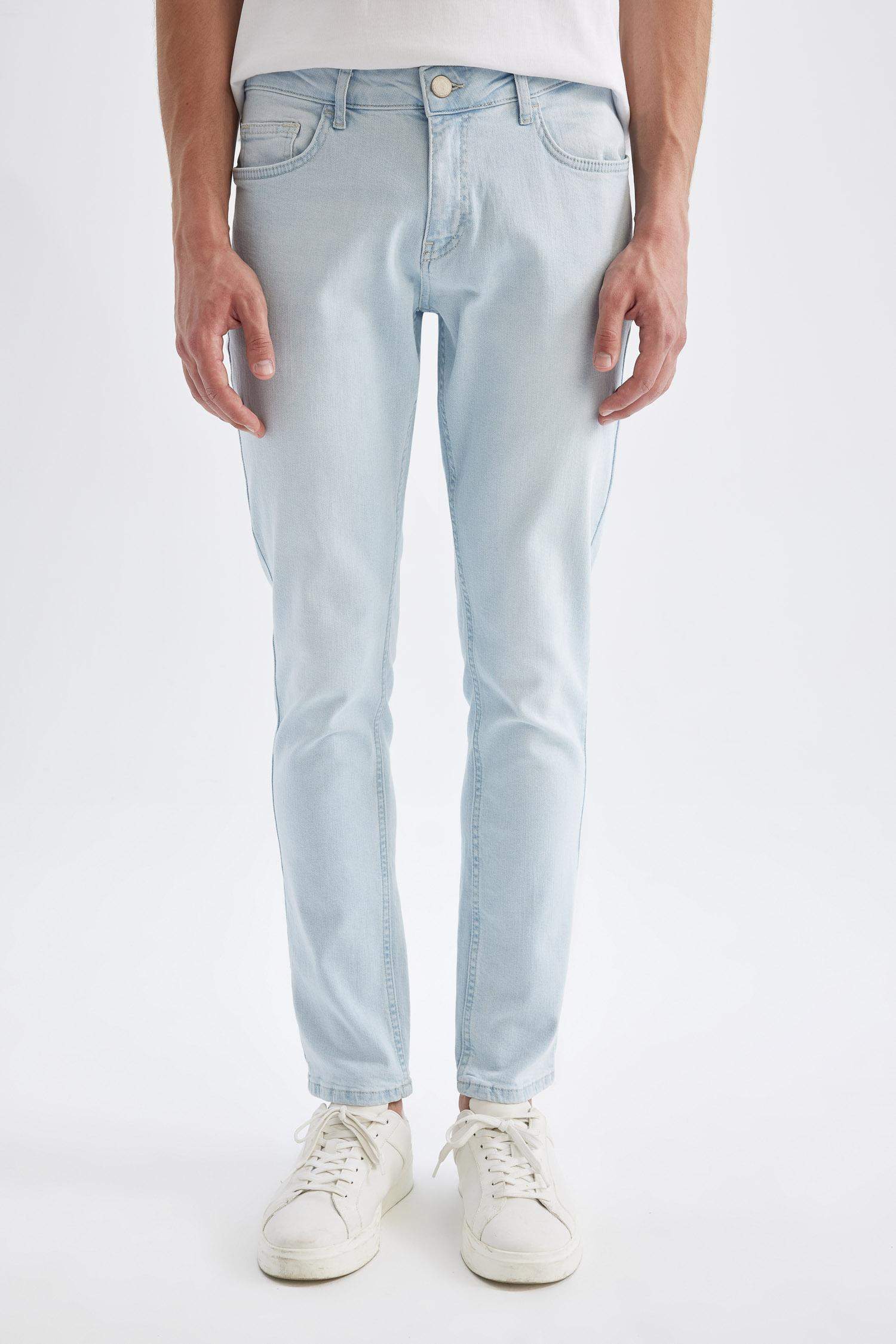 Pedro Slim Fit Dar Kalıp Normal Bel Dar Paça Jean Pantolon