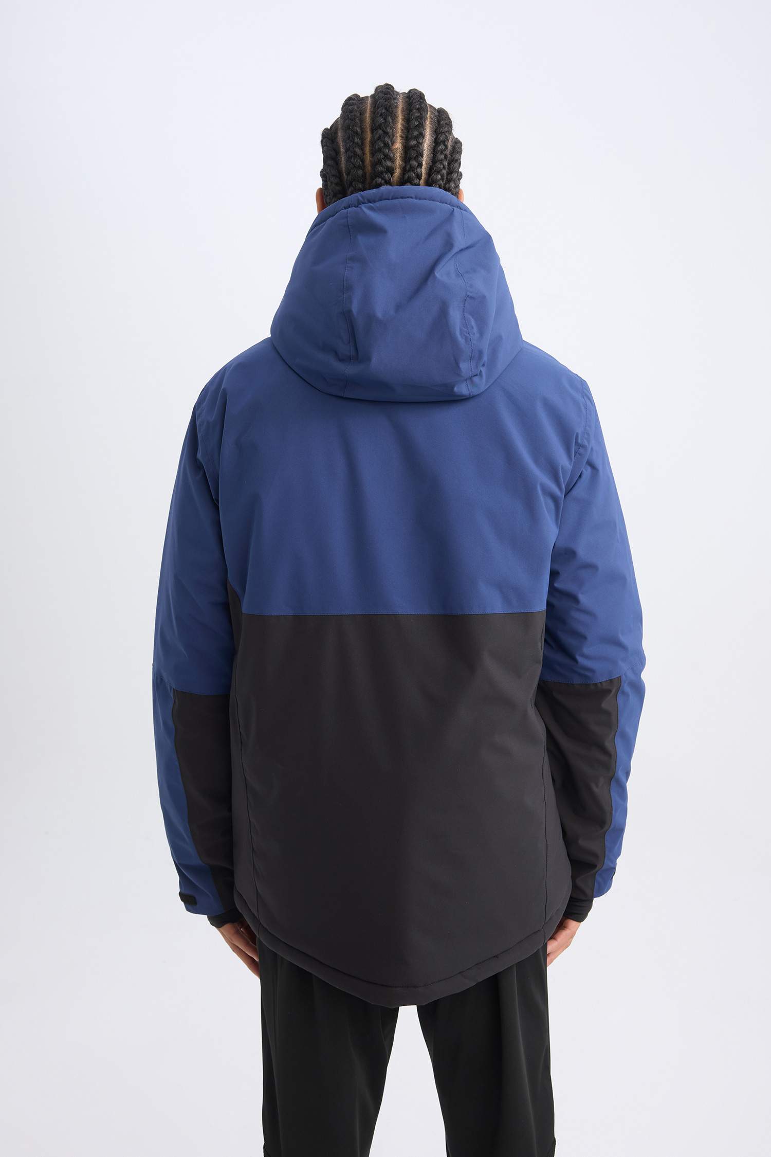 DeFactoFit Hooded Fleece Lined Zippered Waterproof Ski Jacket