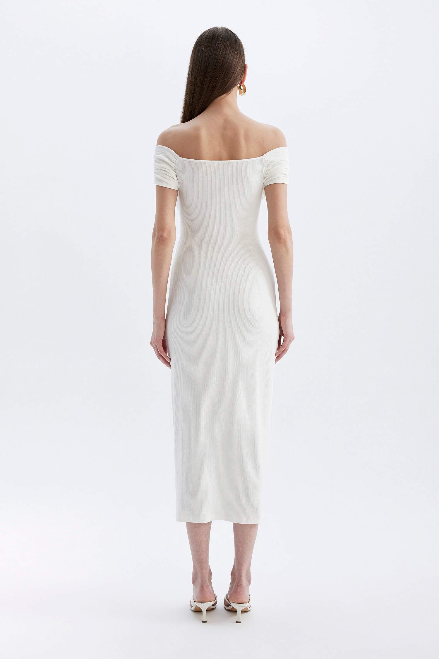 Bodycon Cross Neck Cotton Sleeveless Maxi Dress