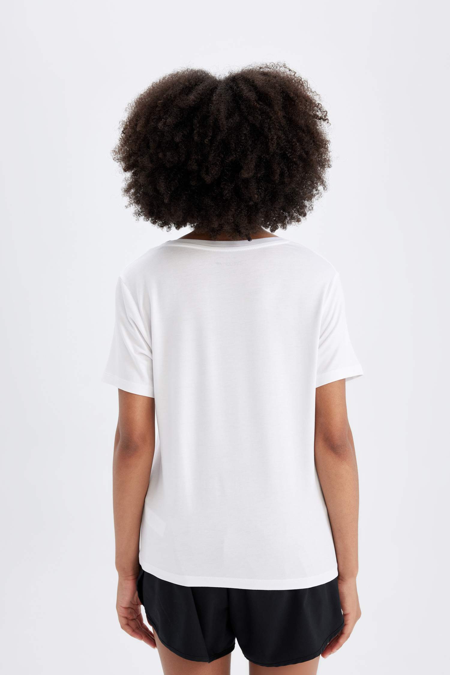 DeFactoFit Standard Fit Crew Neck Sports T-Shirt