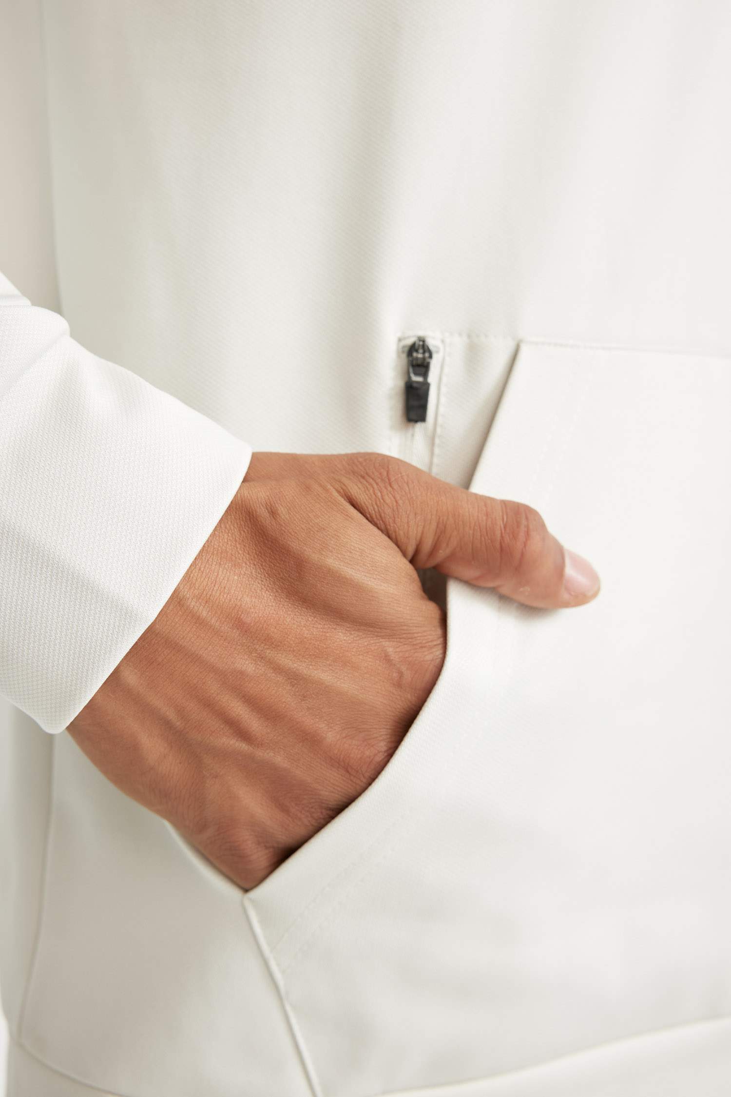 DeFactoFit Standart Fit Kapüşonlu Cepli Skuba Dalgıç Kumaş Sporcu Sweatshirt