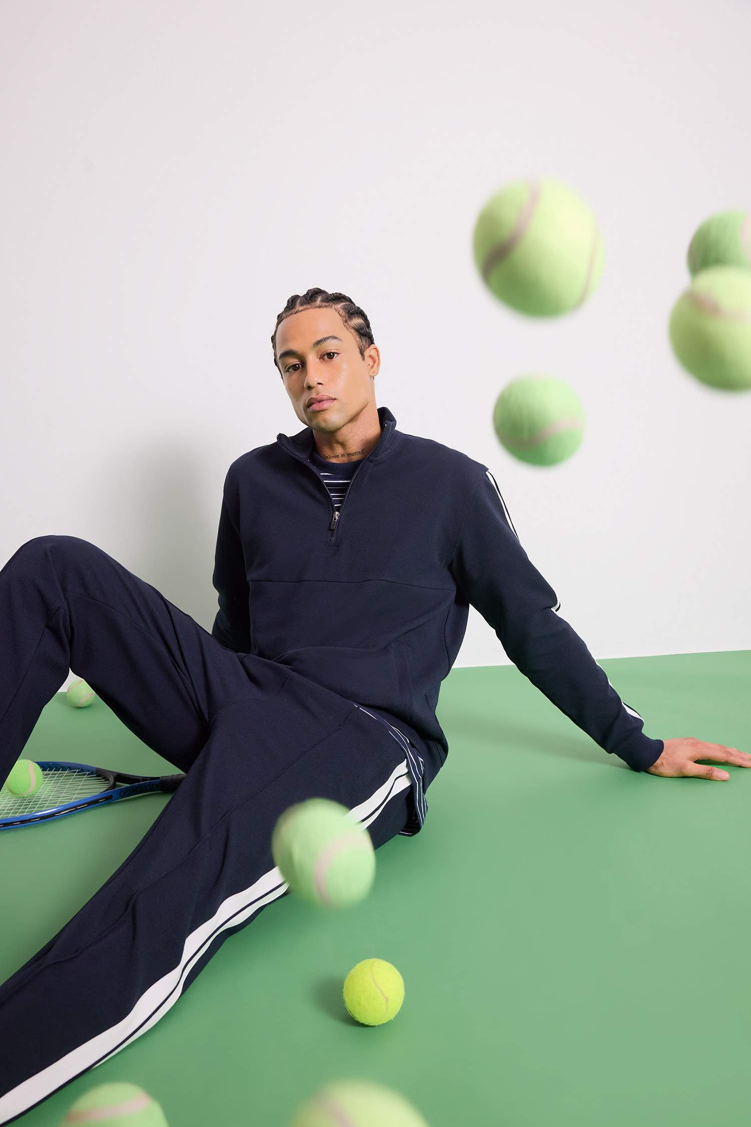 DeFactoFit Standart Fit Dik Yaka Sporcu Sweatshirt