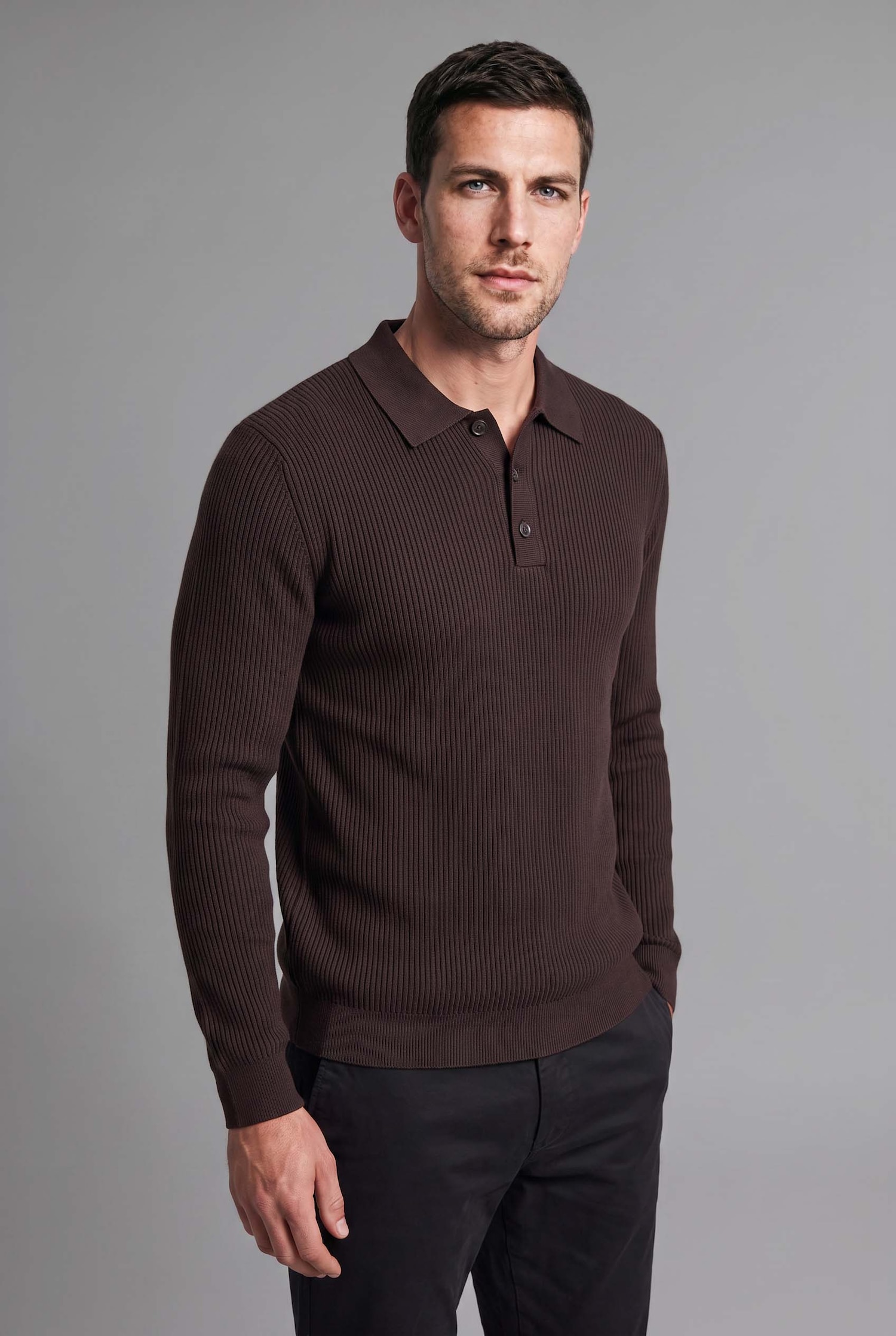DeFacto Polo Yaka Basic Kazak