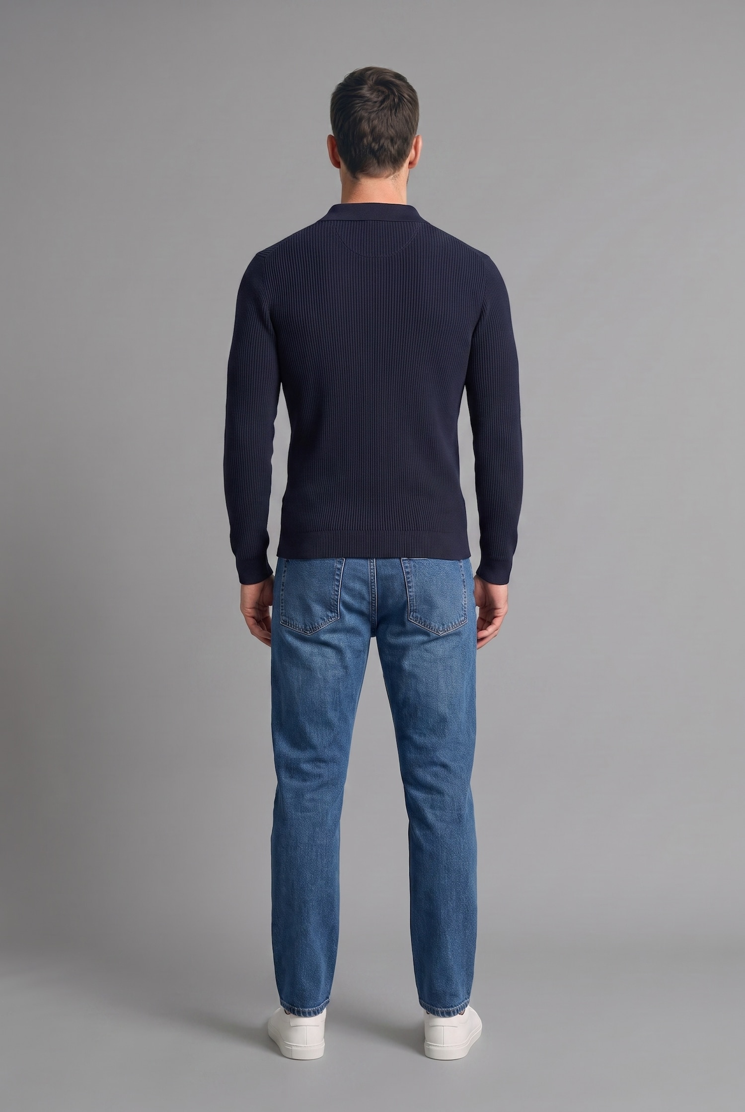 DeFacto Polo Yaka Basic Kazak görsel 5