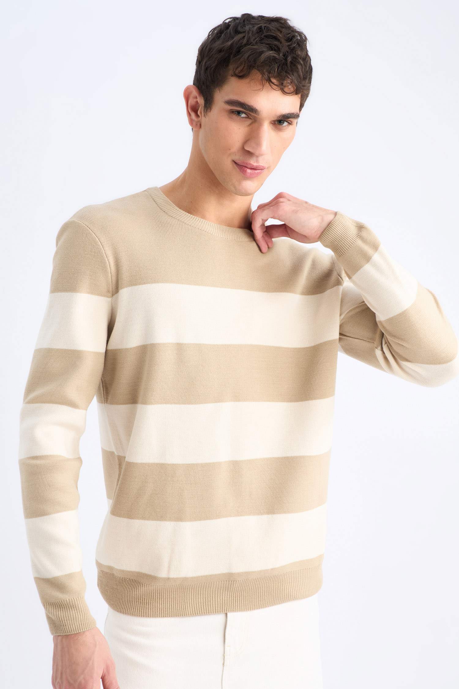 Standart Fit Bisiklet Yaka Triko Kazak