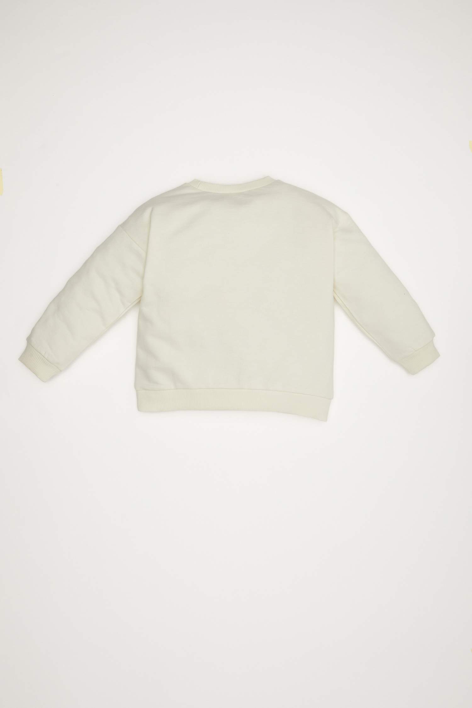 Kız Bebek Bisiklet Yaka Balerin Baskılı Sweatshirt