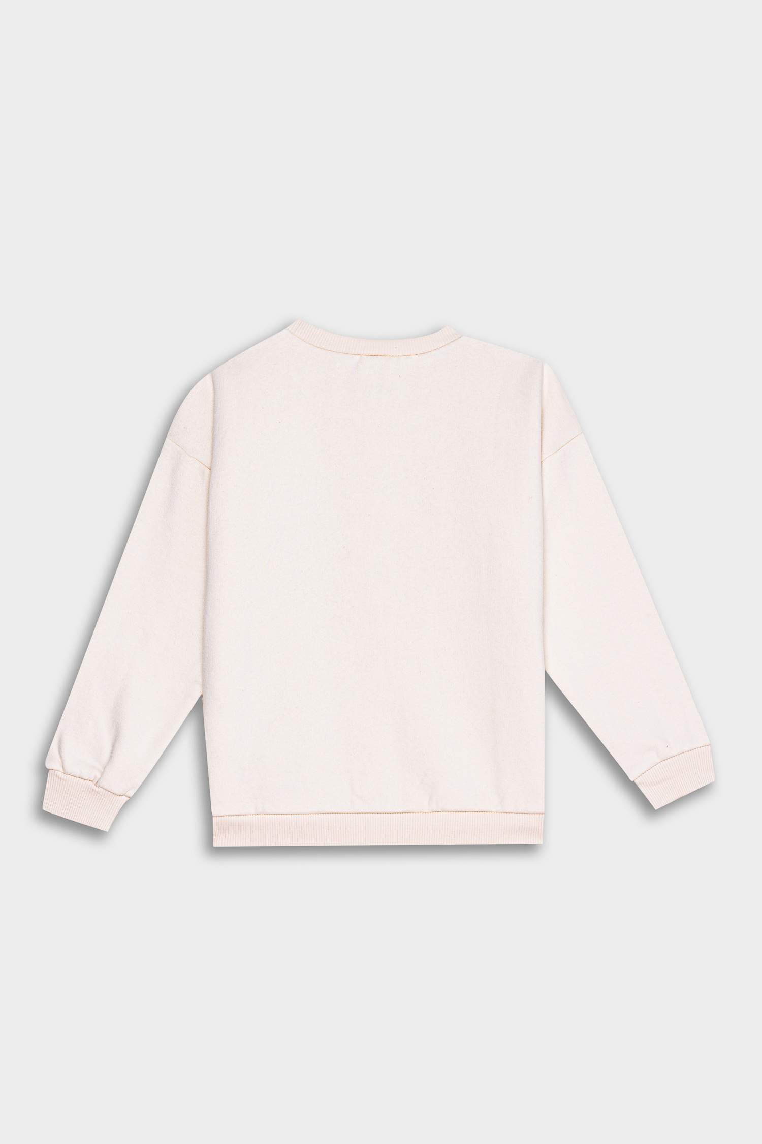 سويت شيرت بيبي بناتي بطبعة شعار قصة عادية