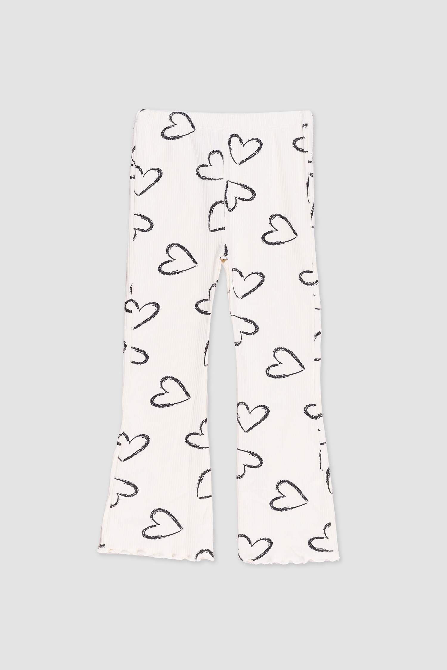 Baby Girl Heart Patterned 2 Piece Set