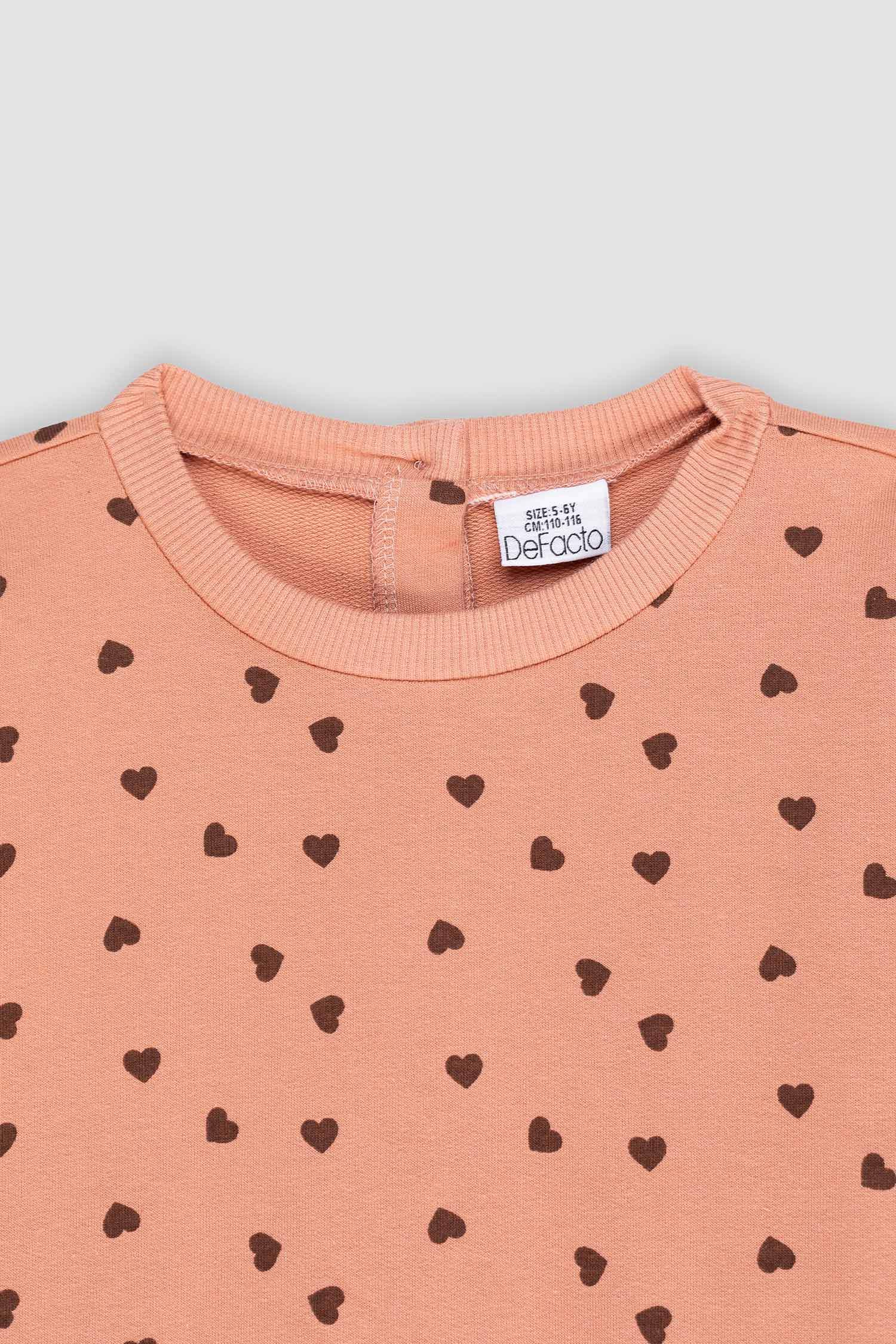 Baby Girl Polka Dot Long Sleeve Sweatshirt Fabric Dress