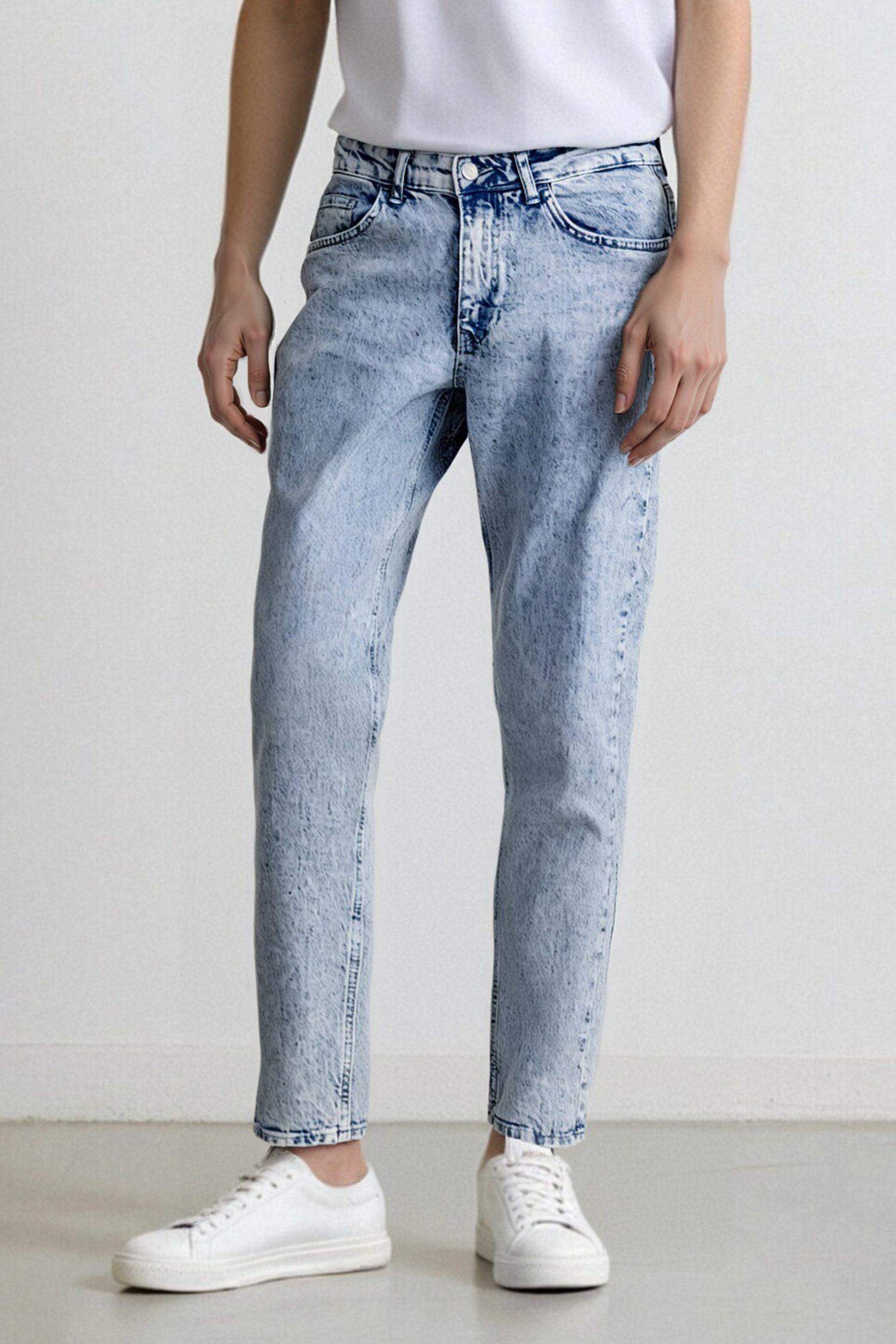 Slim Tapered Fit Dar Kalıp Normal Bel Daralan Paça Jean Pantolon