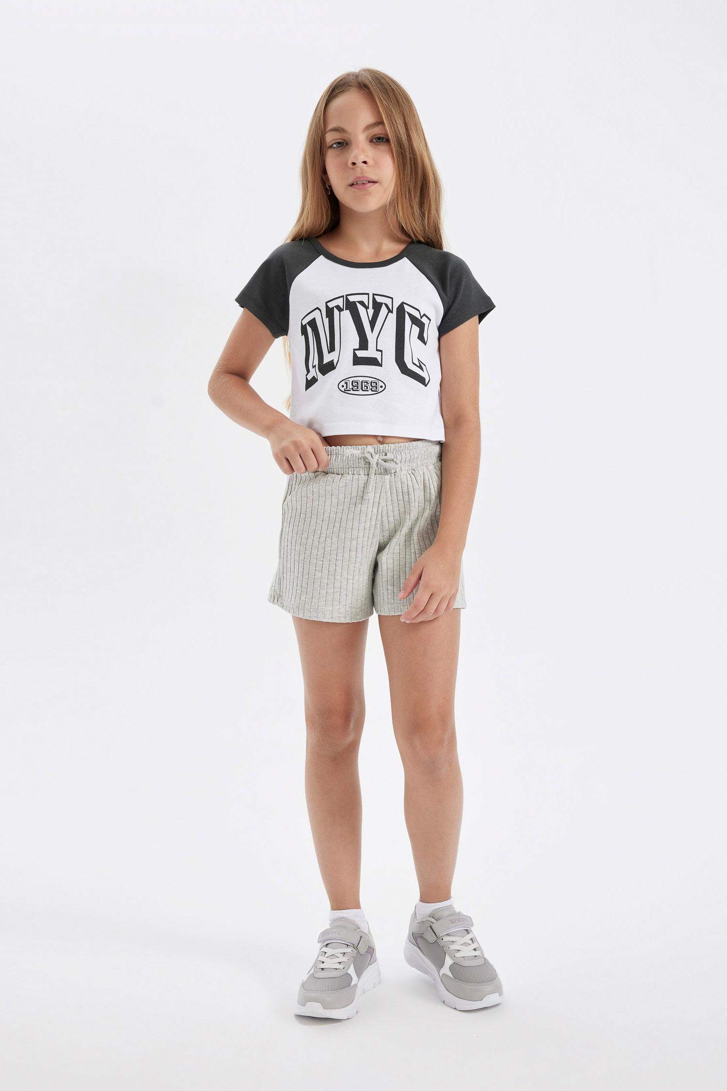 Girl Ribbed Camisole Shorts