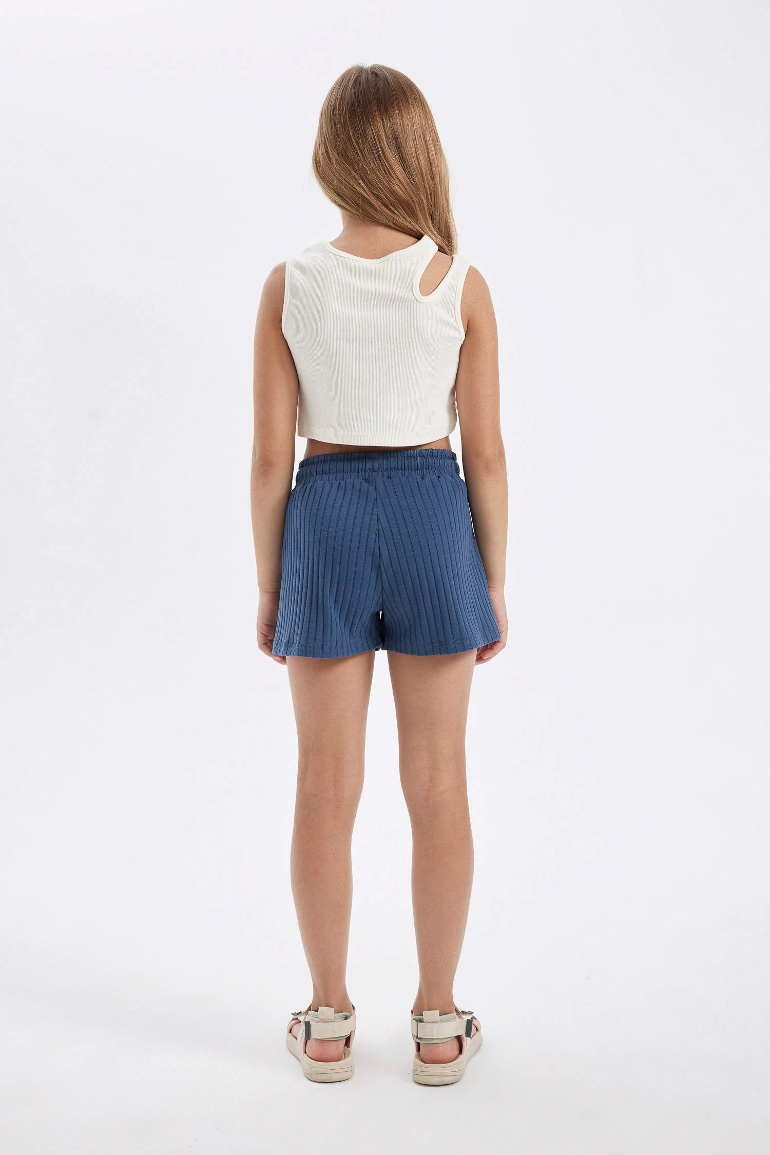 Girl Ribbed Camisole Shorts
