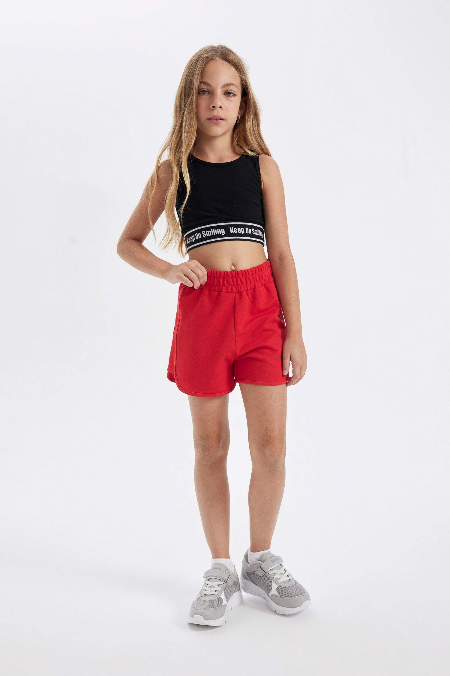 Kız Çocuk Baskılı Şort