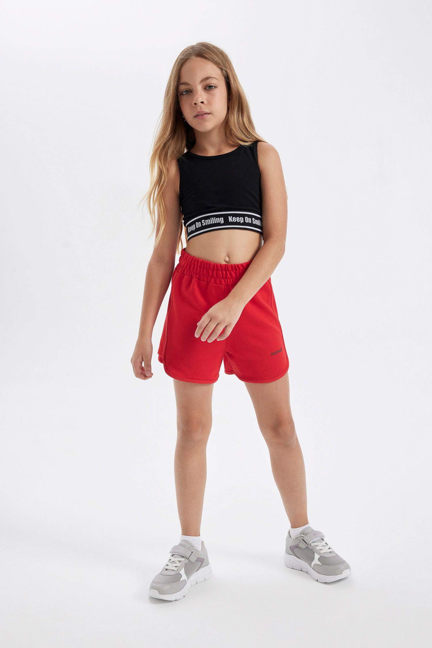 Kız Çocuk Baskılı Şort