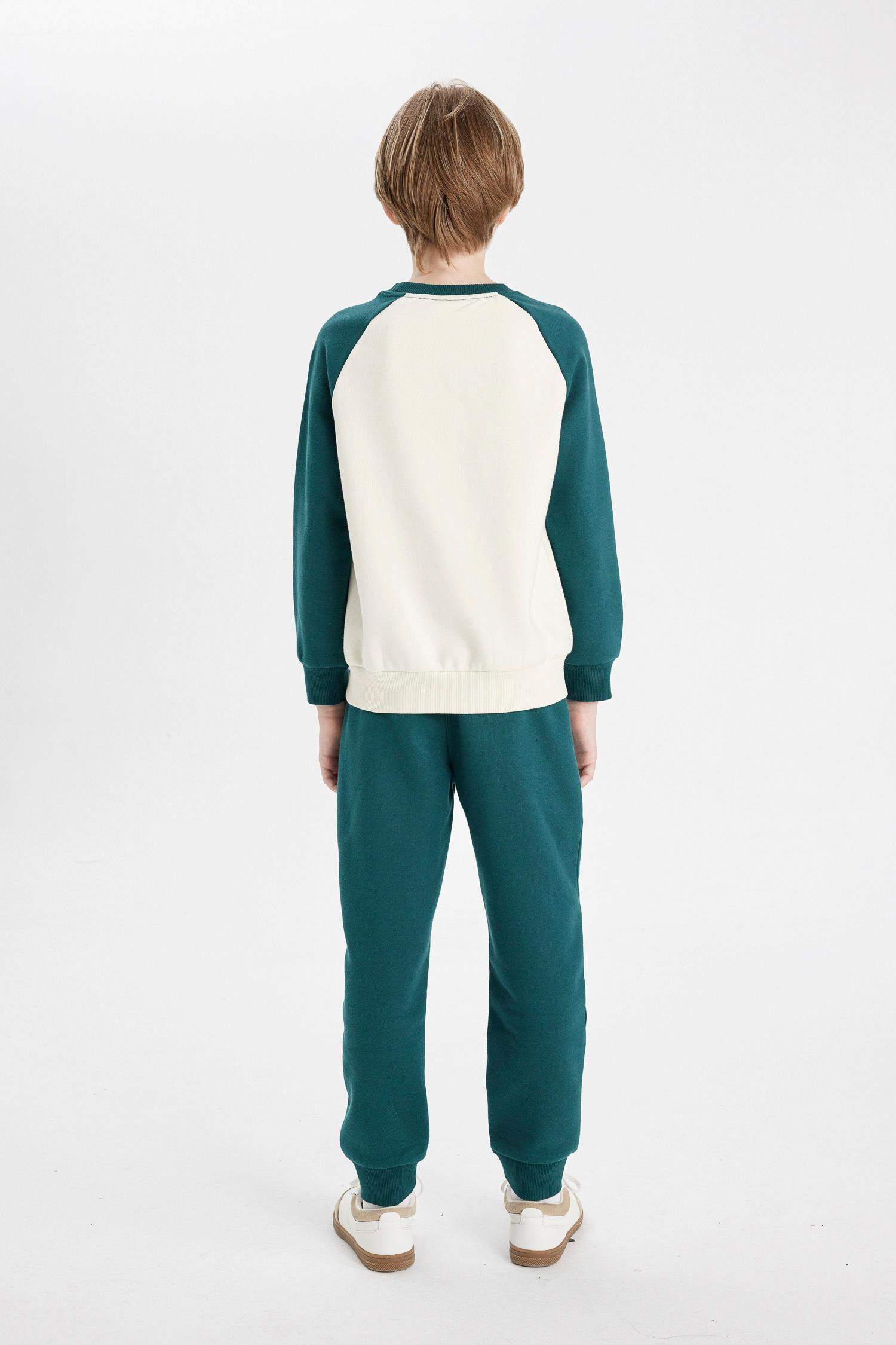 Boy Printed Sweatshirt Sweatpants 2 Piece Set