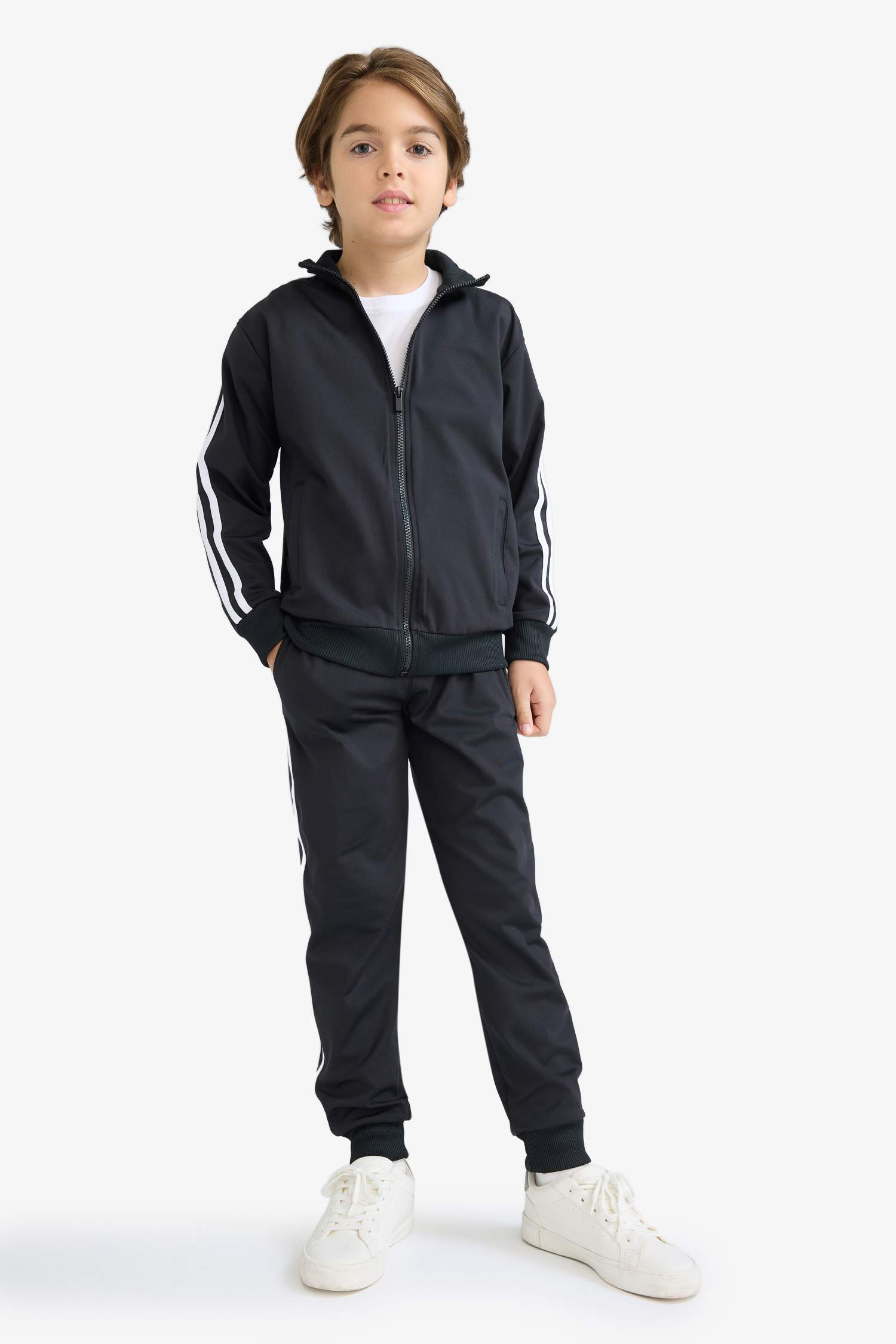 Erkek Çocuk 2'li Takım Fermuarlı Hırka Eşofman Altı 