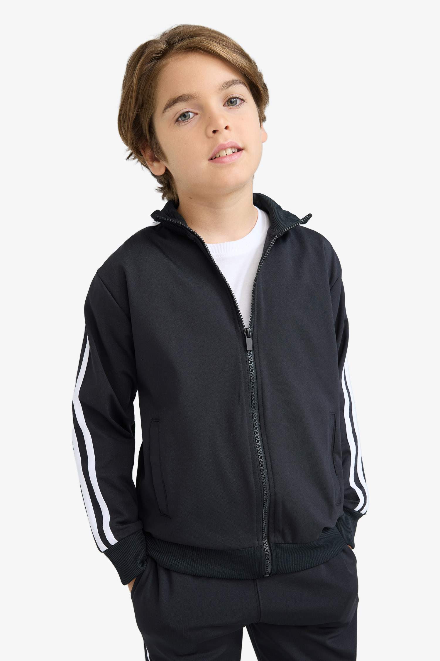 Erkek Çocuk 2'li Takım Fermuarlı Hırka Eşofman Altı 