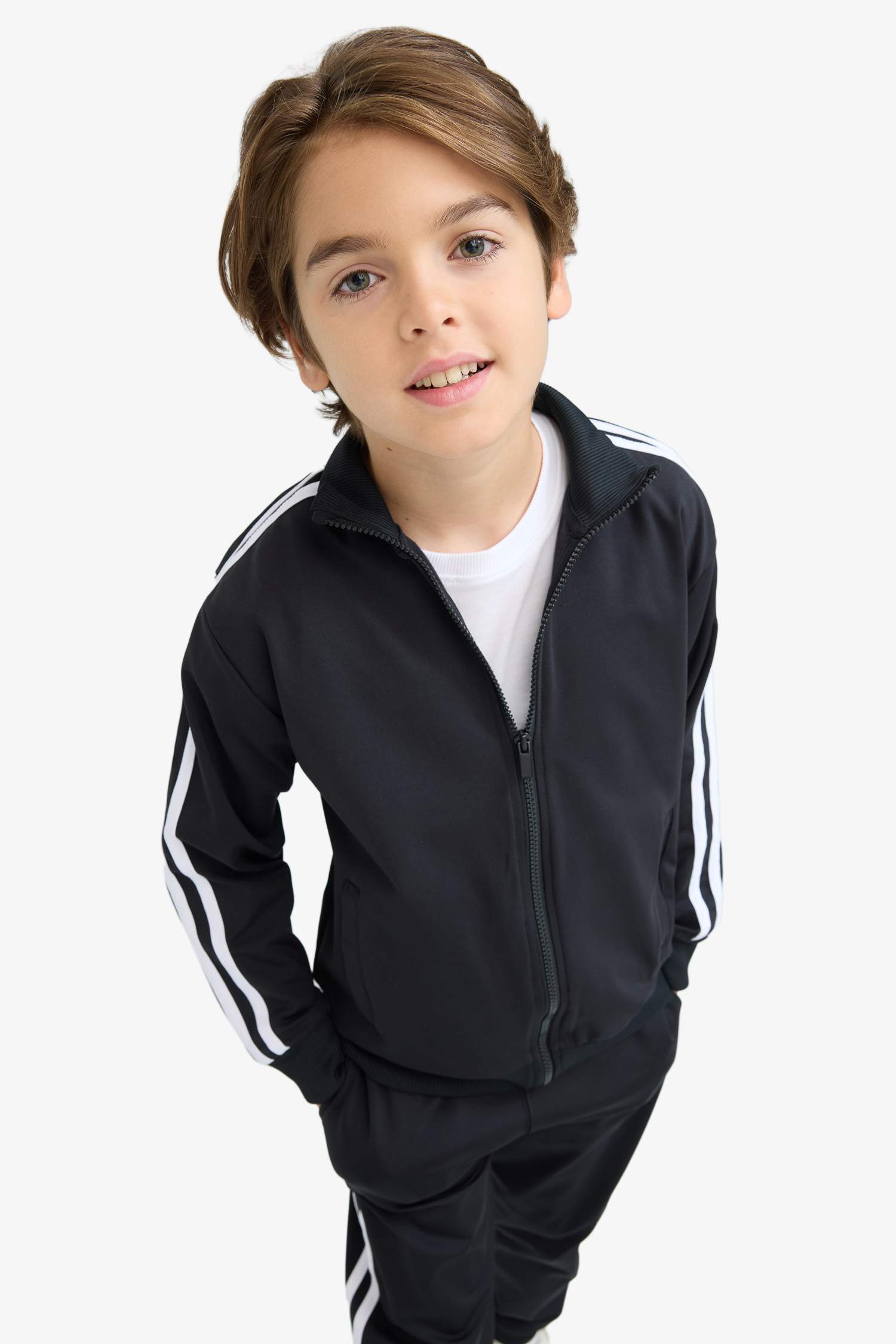 Erkek Çocuk 2'li Takım Fermuarlı Hırka Eşofman Altı 