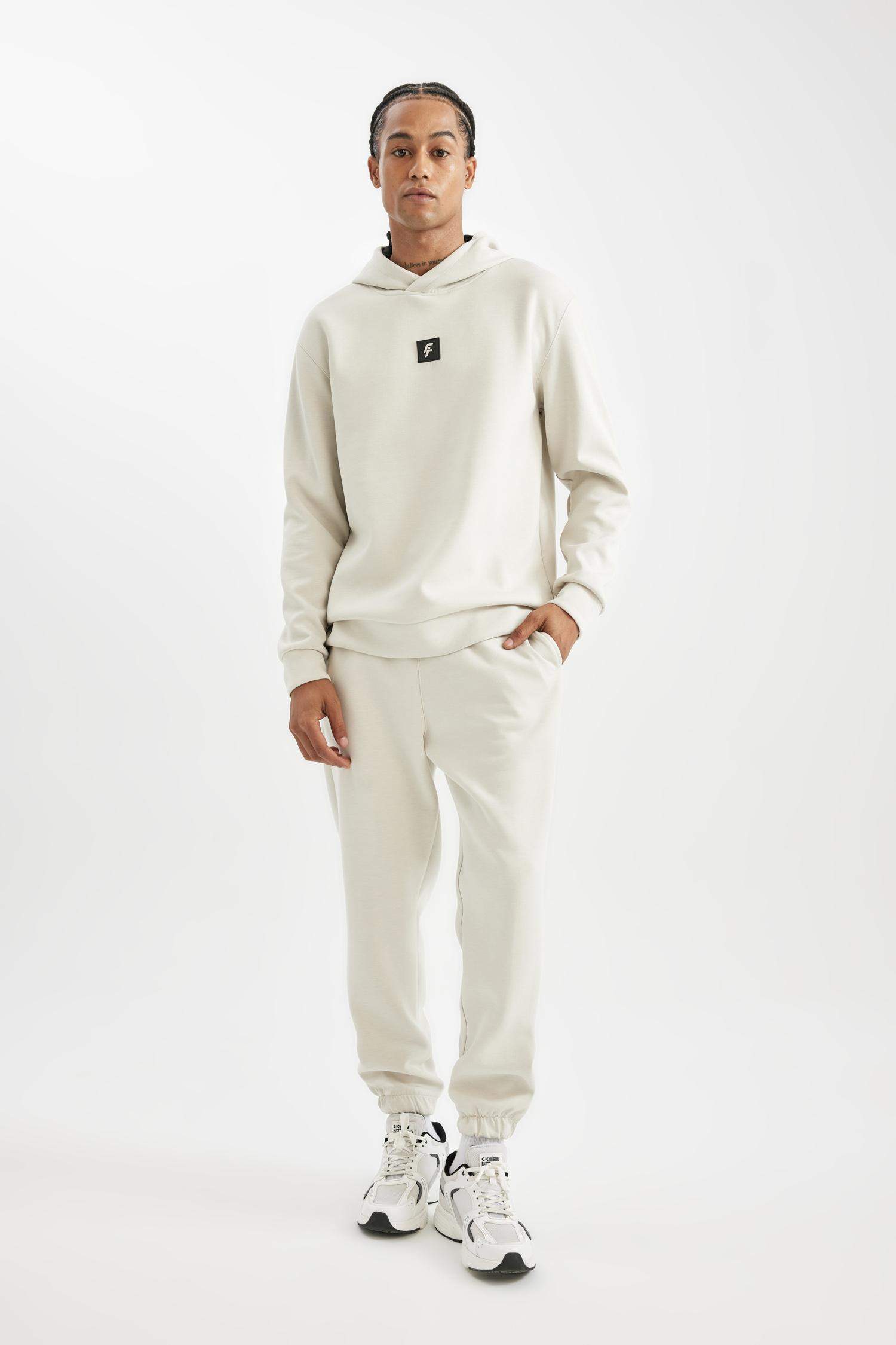 بنطلون سويت بانتس جوجر رياضي قصة عادية من DeFactoFit