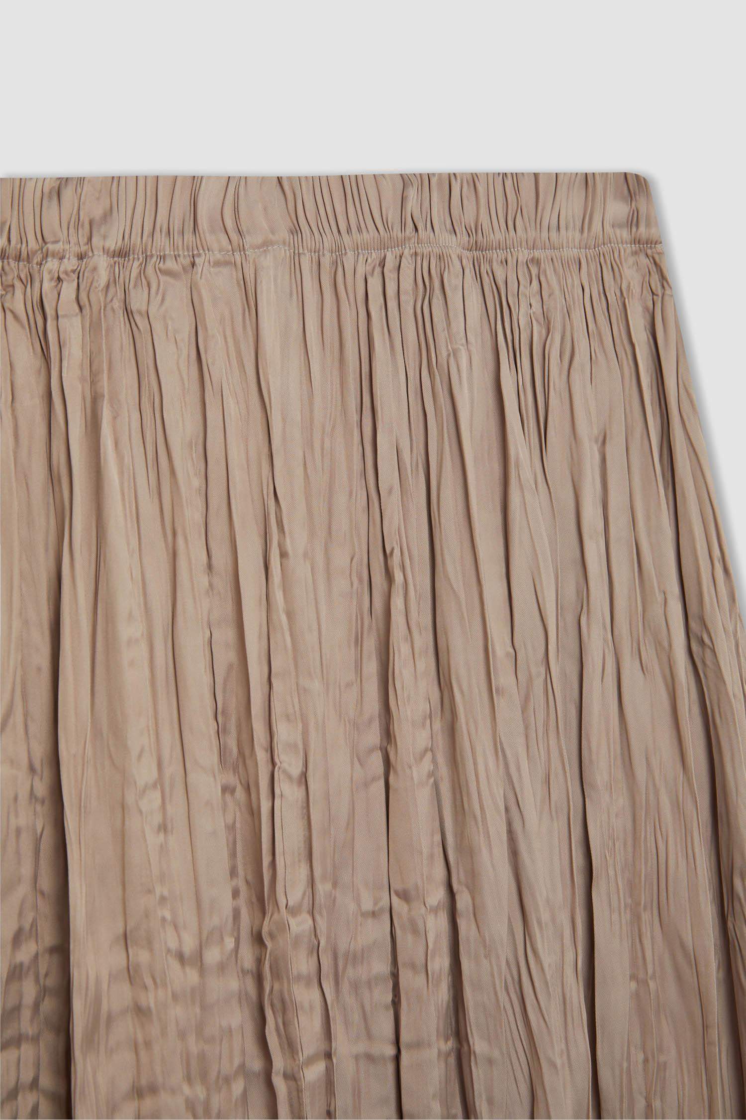 A-line Satin Maxi Skirt