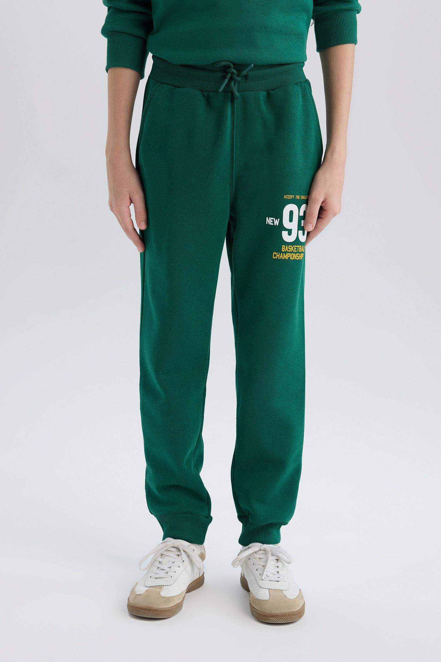 سروال سويت بانتس ولادي جوجر ثقيل قصة عادية ورجل مطاطي