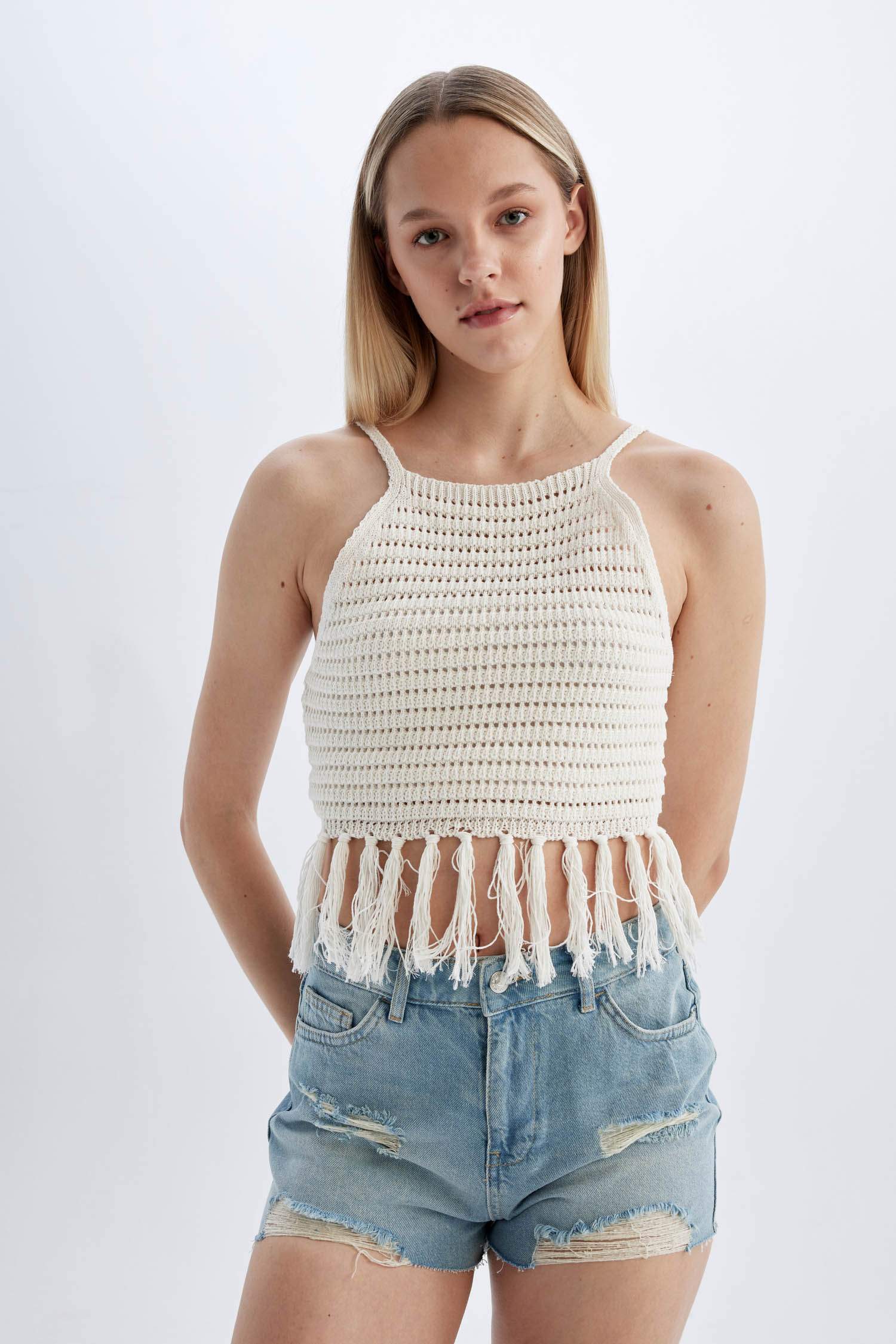 High Waist Denim Shorts