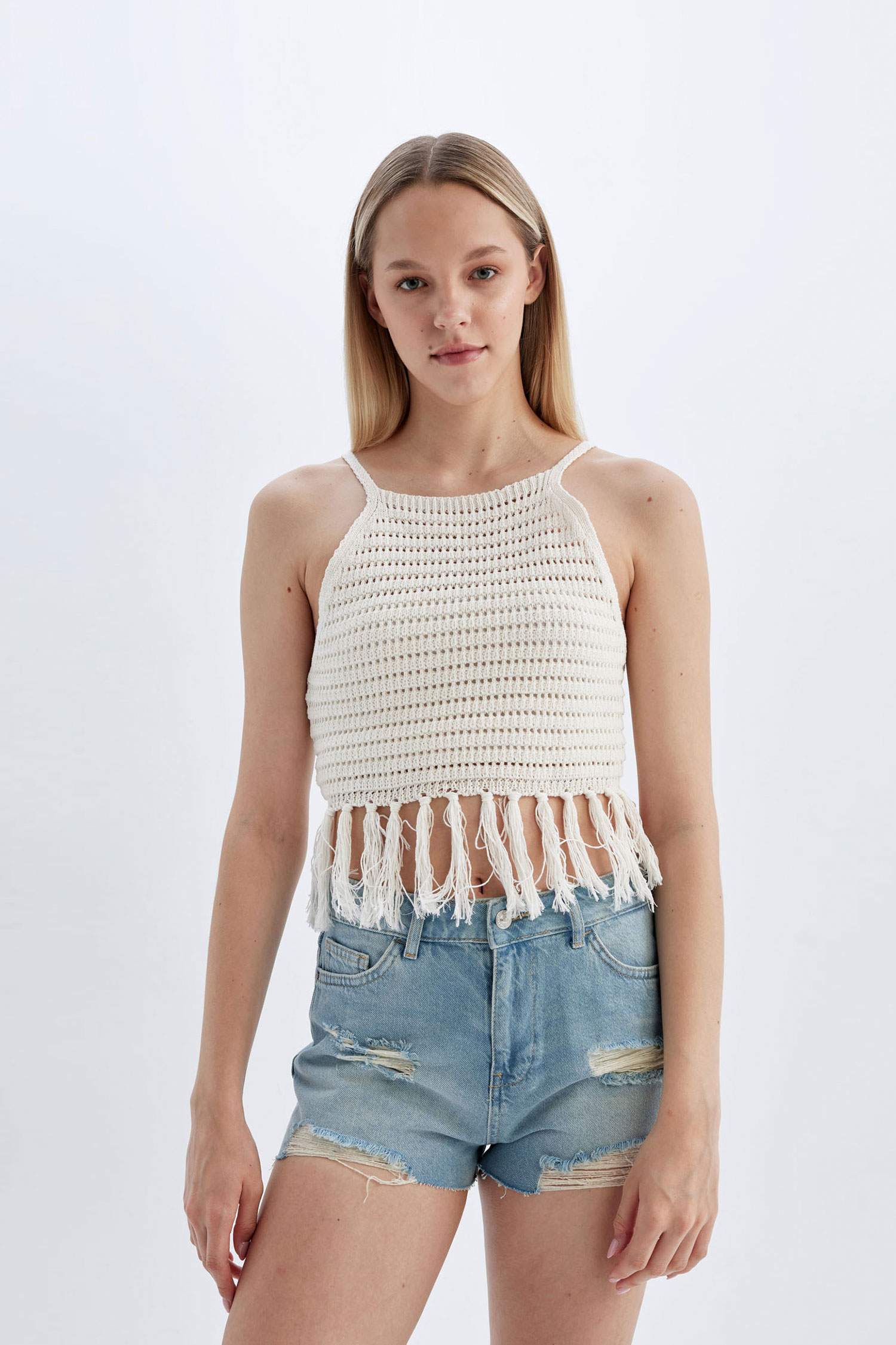 High Waist Denim Shorts