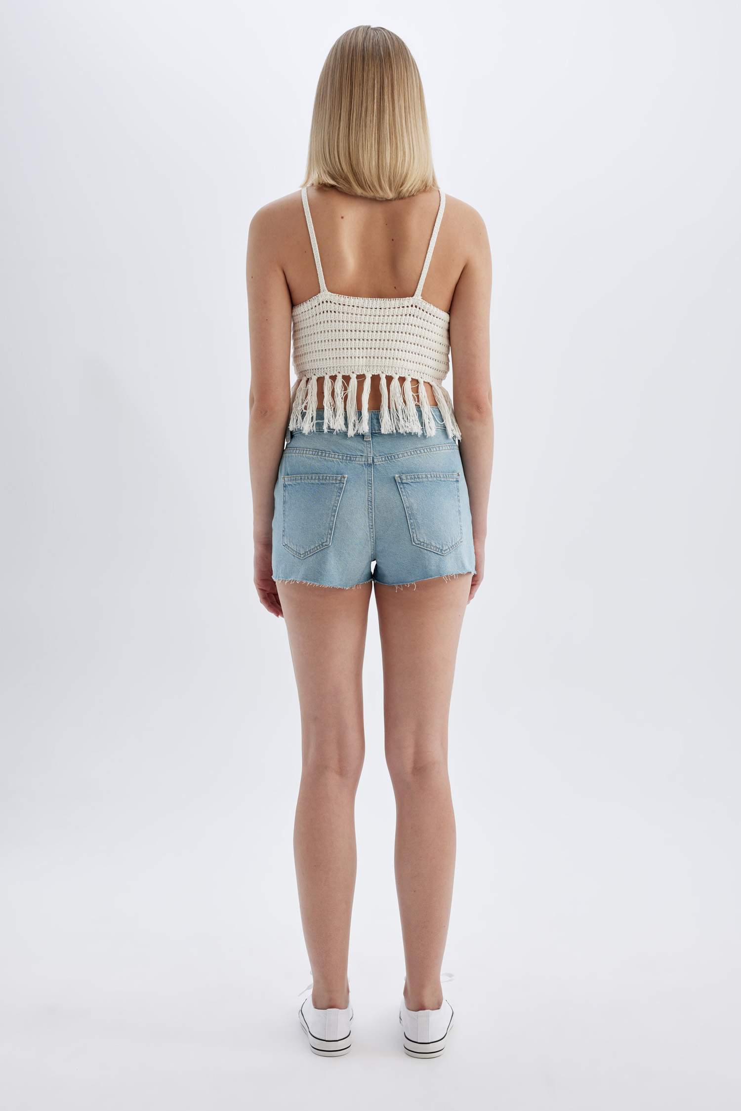 High Waist Denim Shorts
