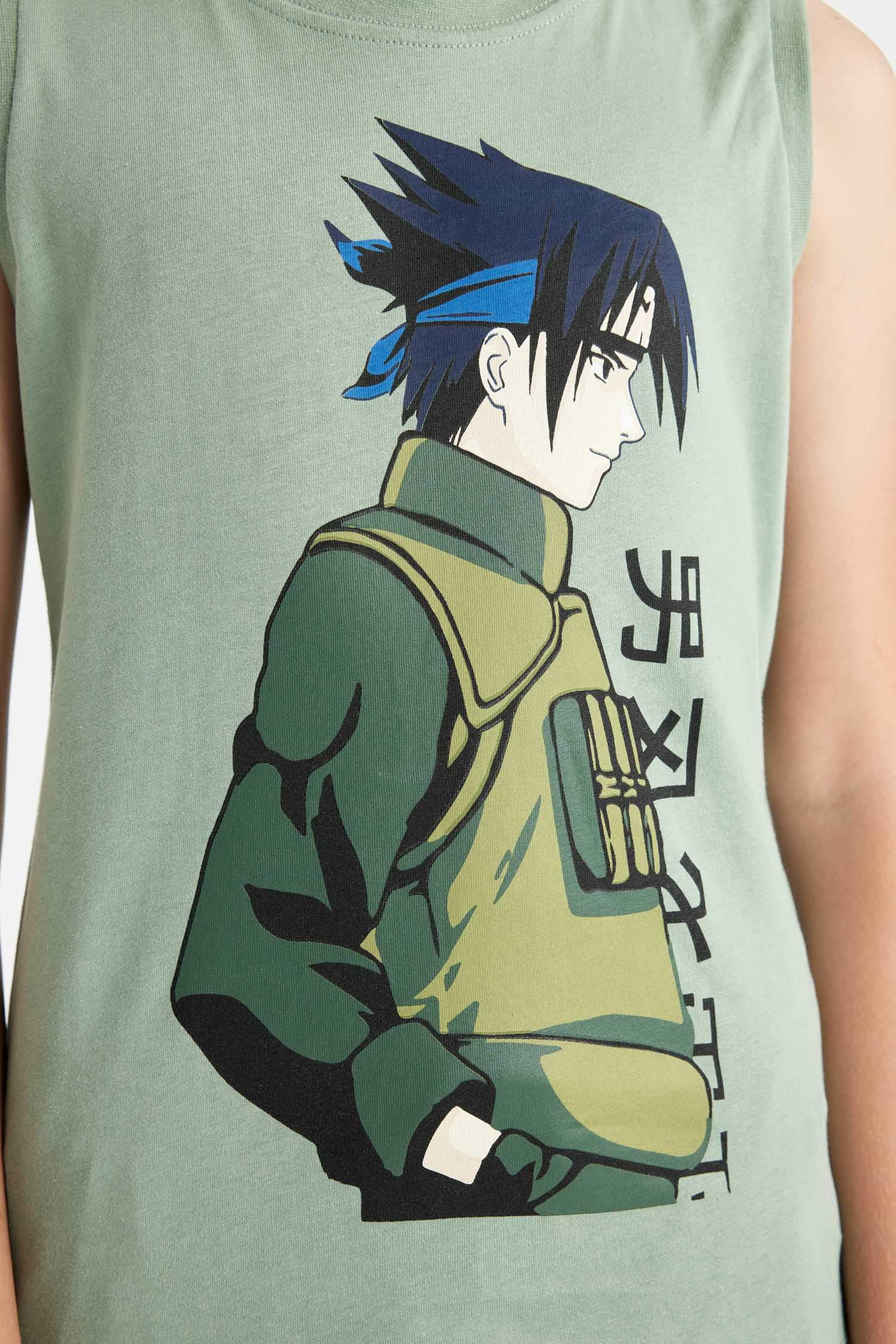 Boy Crew Neck Printed Sleeveless T-Shirt