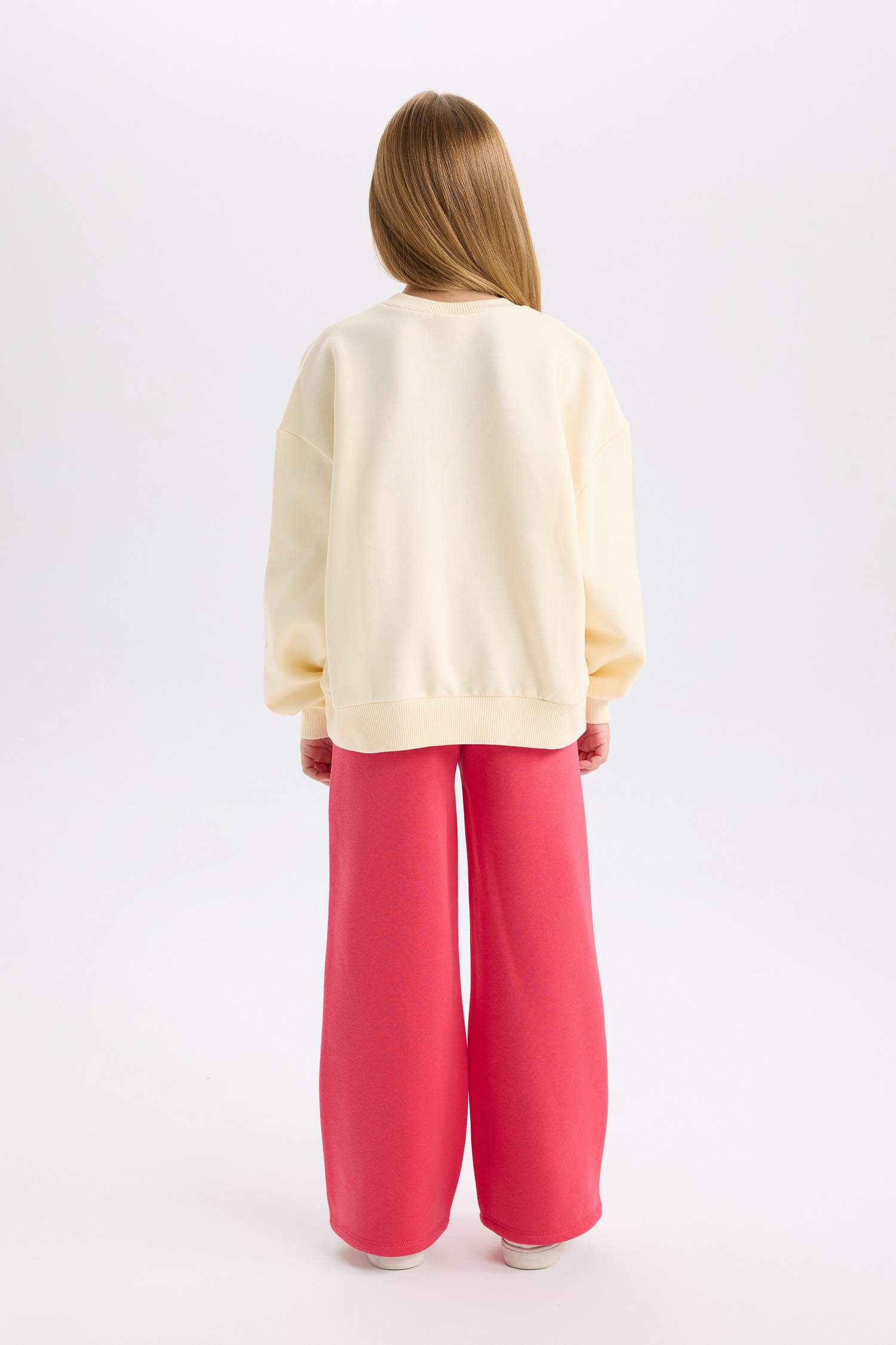 Ensemble de Sweat-shirt imprimé et Jogging à taille élastique pour Fille