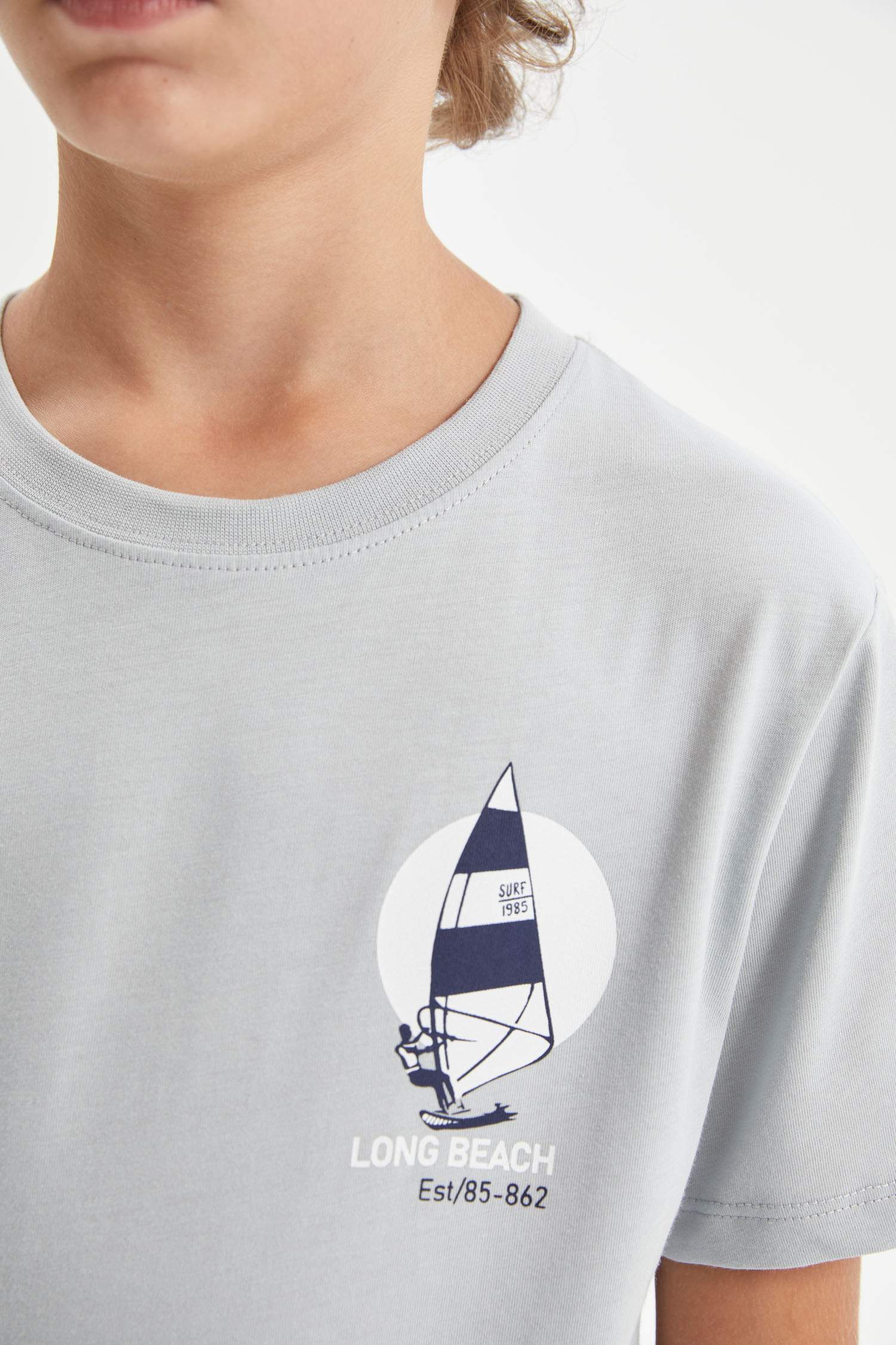 Boy Crew Neck Printed Short Sleeve T-Shirt