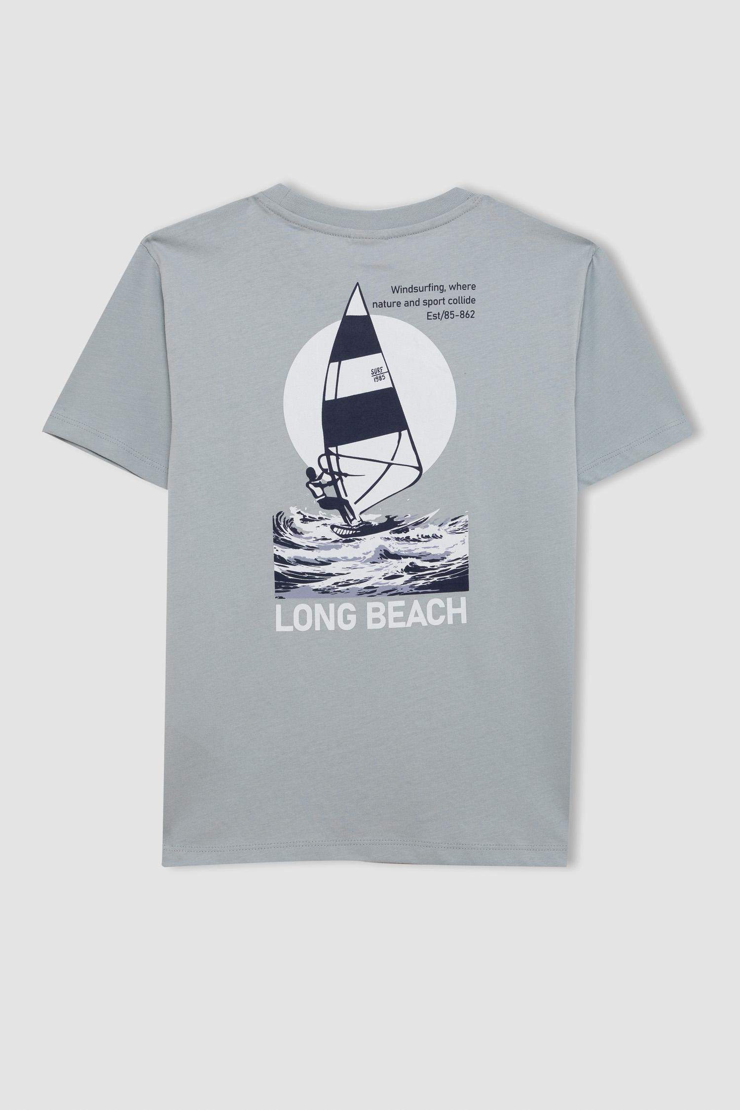 Boy Crew Neck Printed Short Sleeve T-Shirt