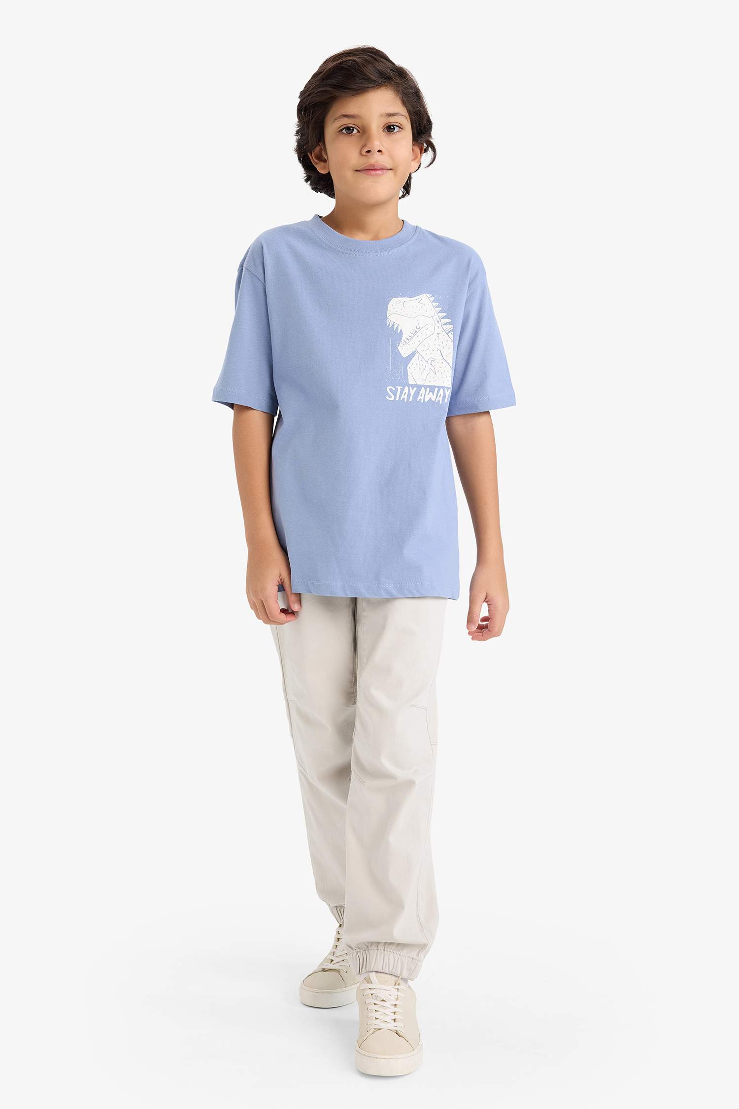 Boy Crew Neck Printed Short Sleeve T-Shirt