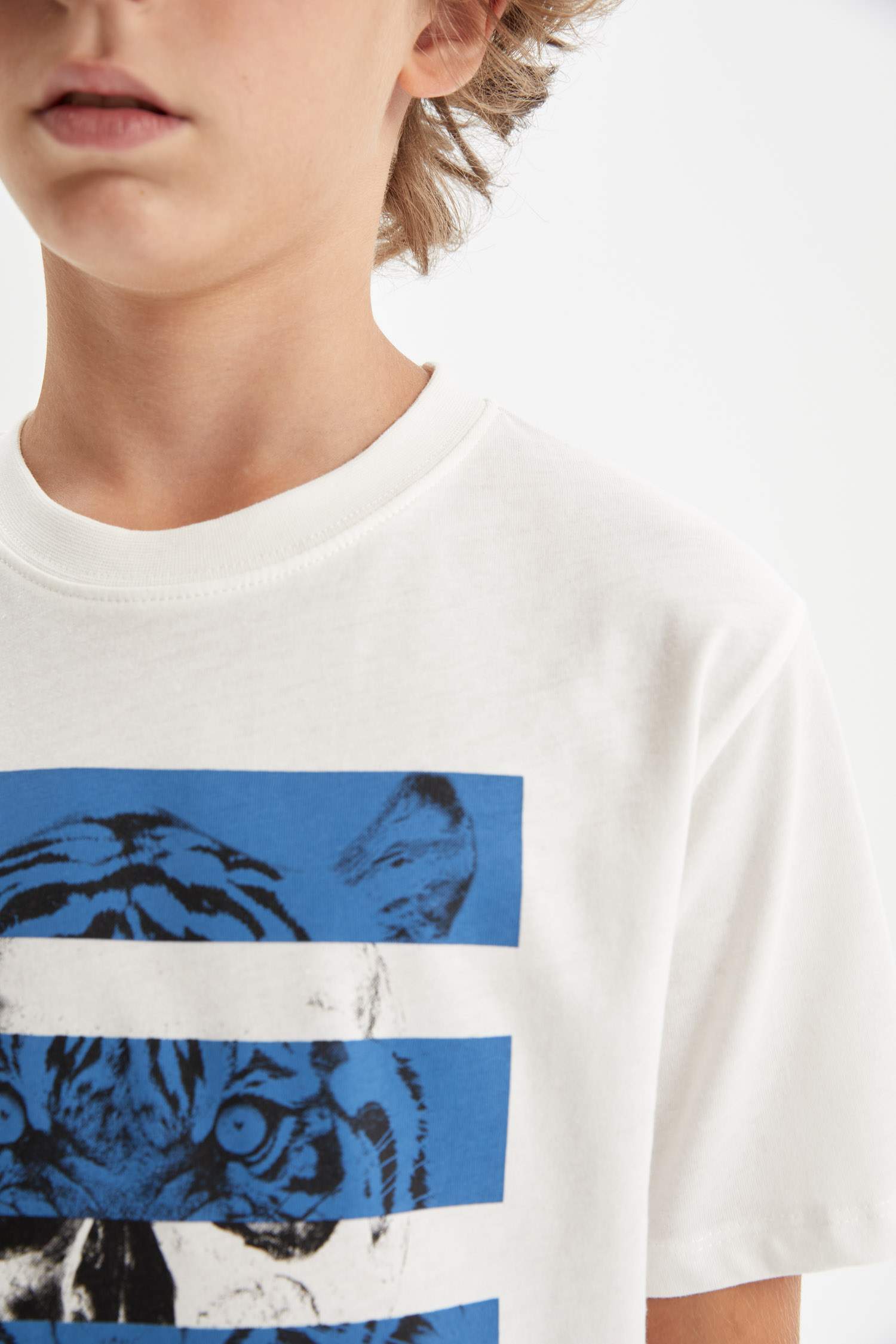 Boy Crew Neck Printed Short Sleeve T-Shirt