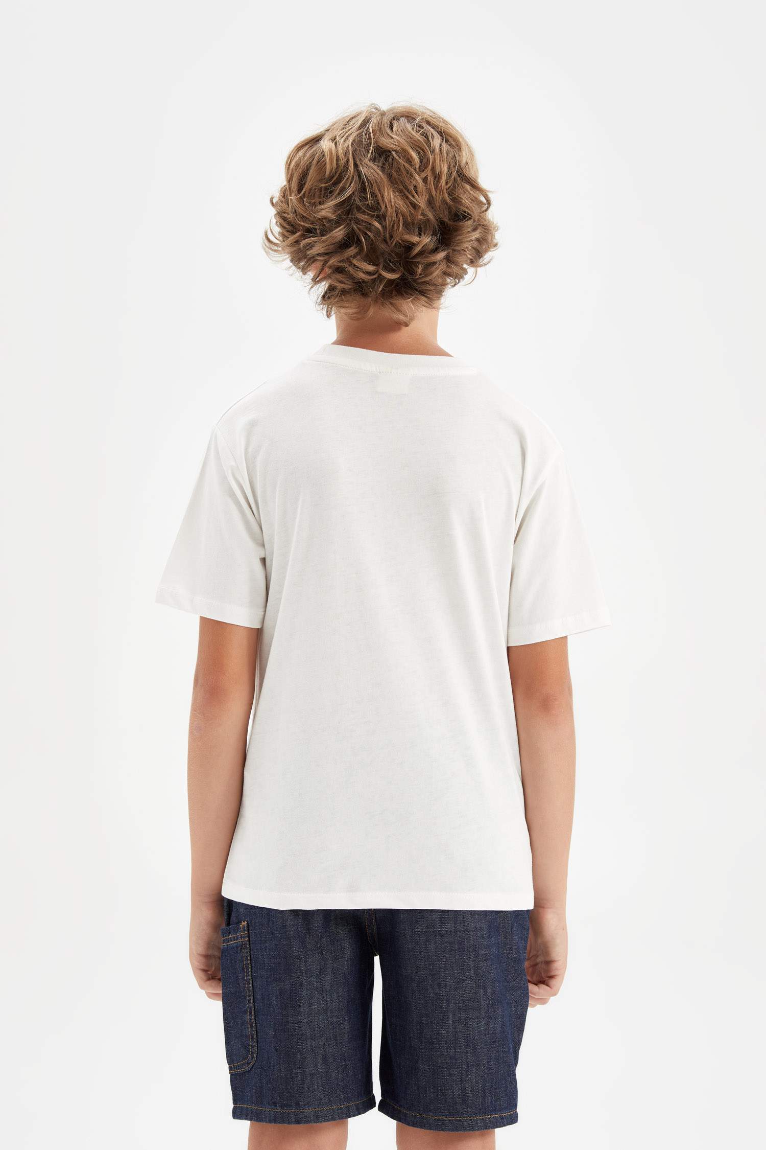 Boy Crew Neck Printed Short Sleeve T-Shirt
