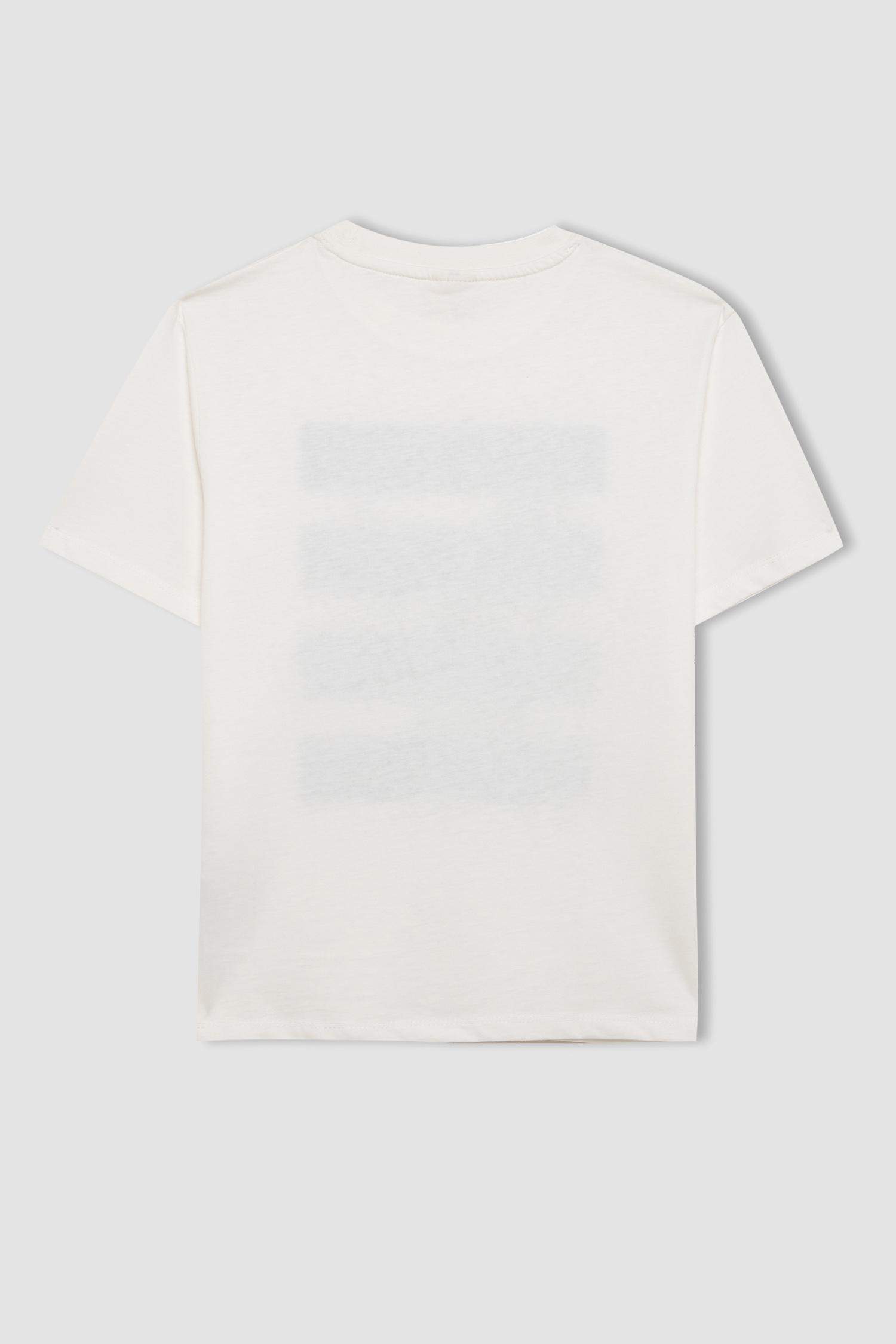 Boy Crew Neck Printed Short Sleeve T-Shirt