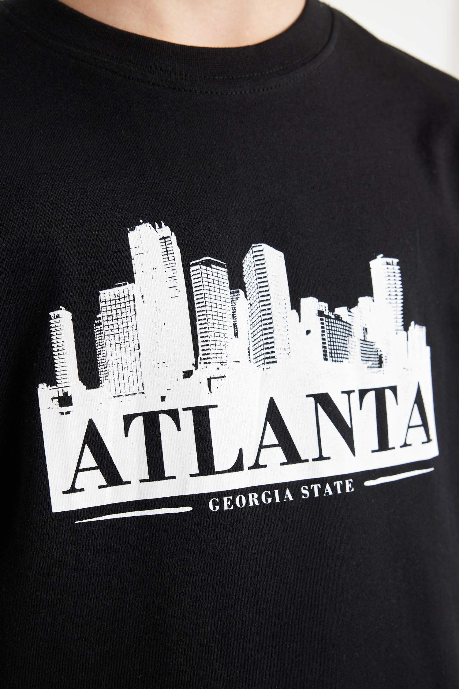 تيشيرت ولادي نص ردن مطبوع قصة عادية