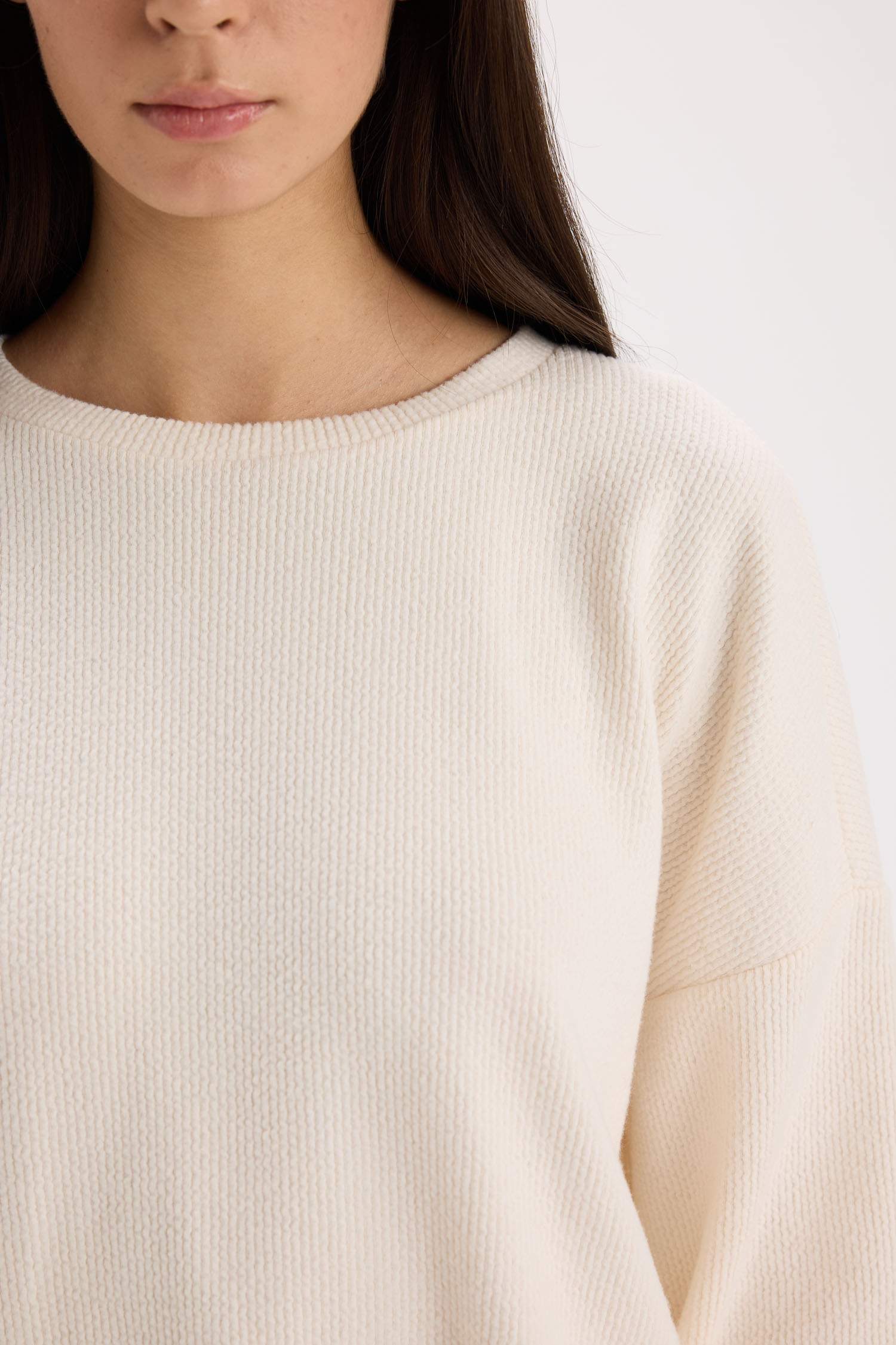 Regular Fit Basic Top Bottom 2 Piece Pajama Set