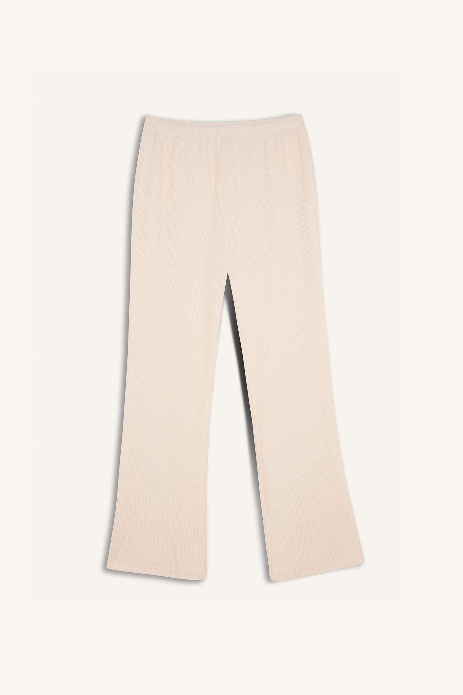 Regular Fit Basic Top Bottom 2 Piece Pajama Set