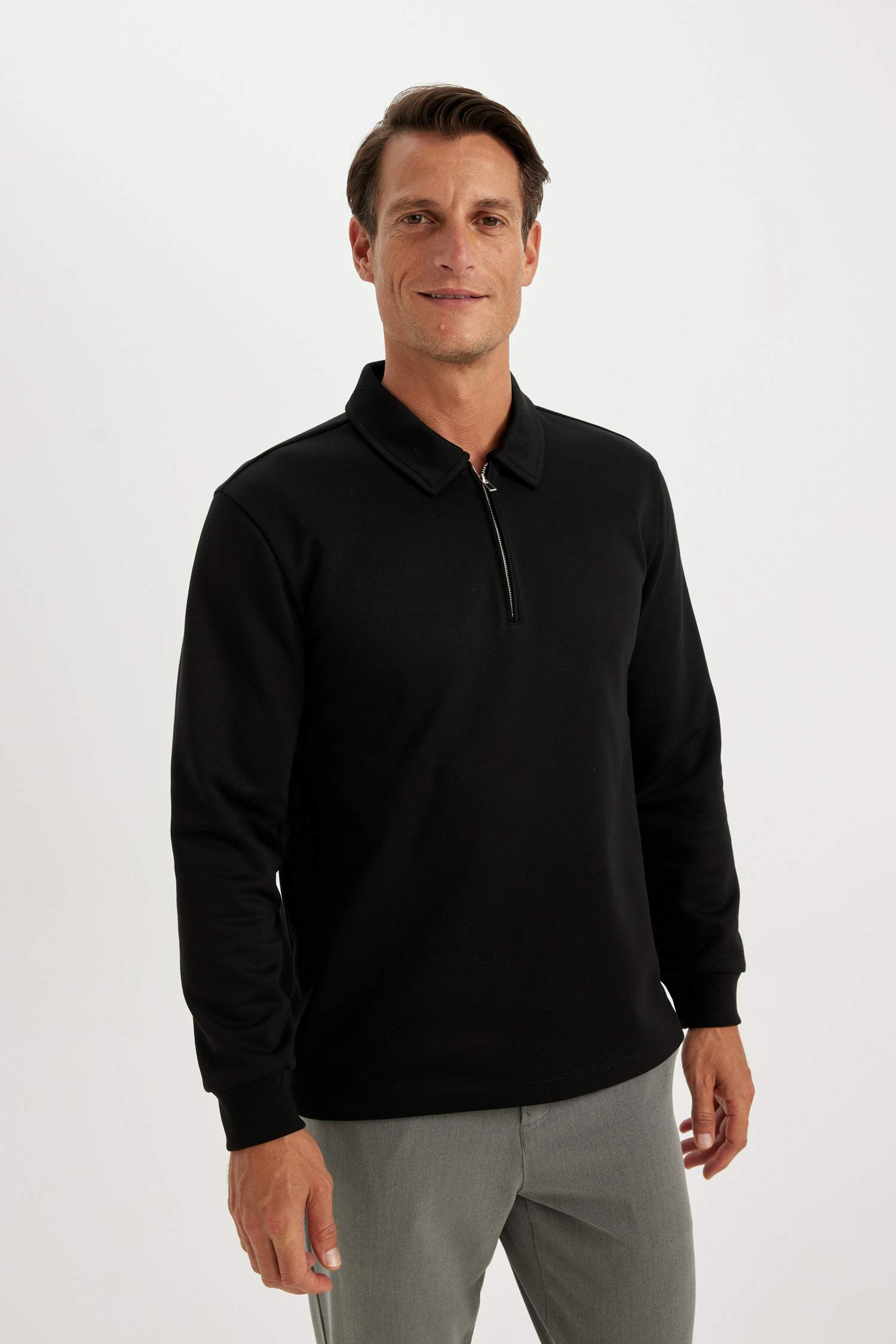 Свитшот свободного кроя в полоску