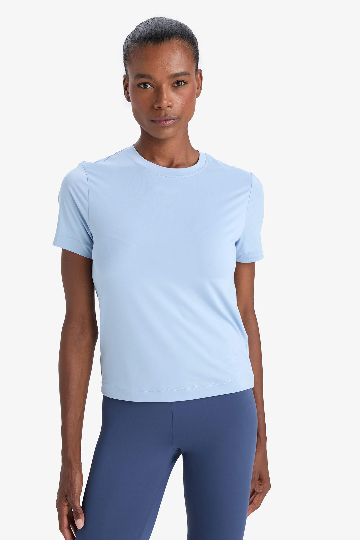 DeFactoFit Standard Fit Crew Neck Basic Sports T-Shirt