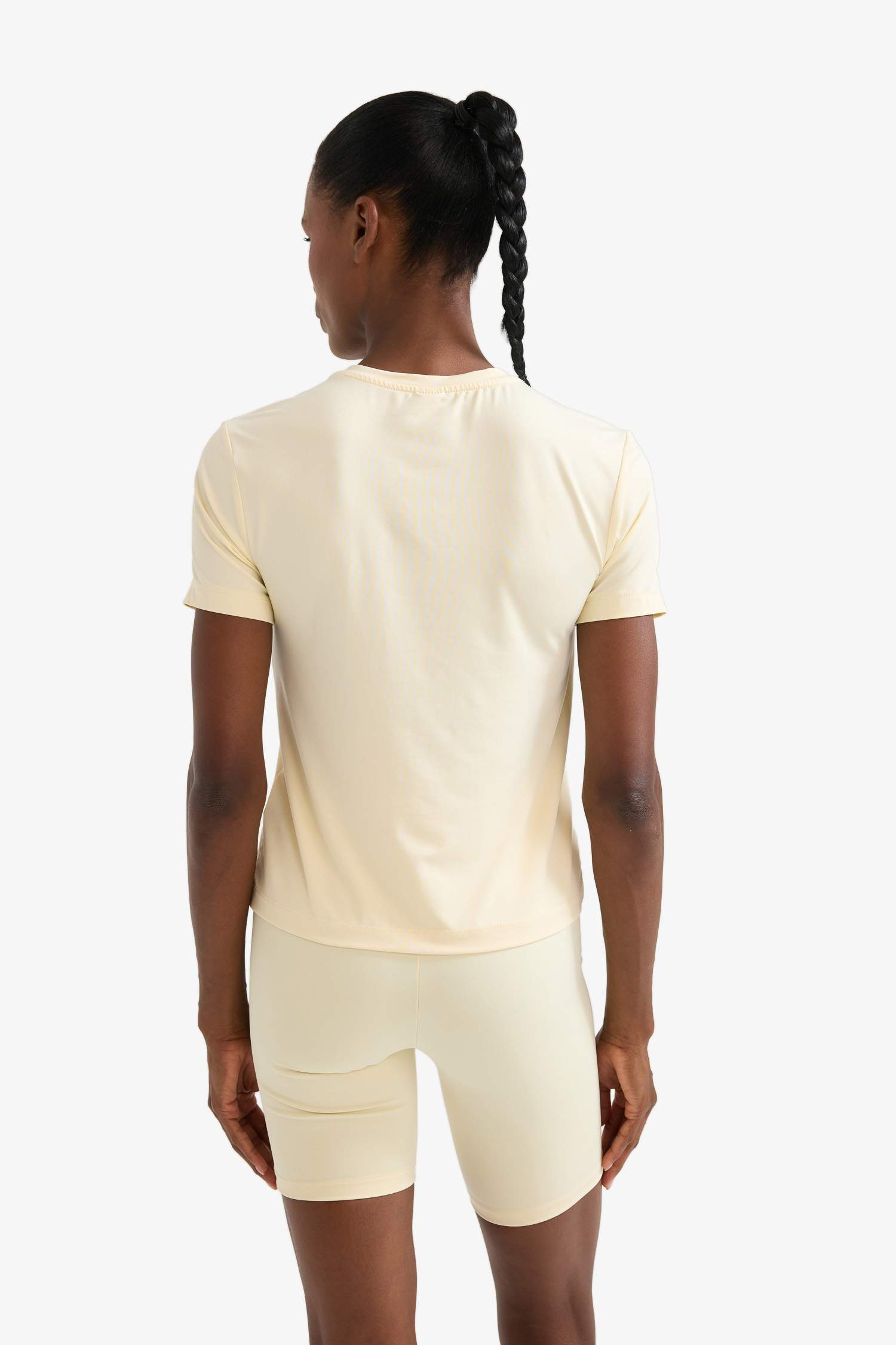 DeFactoFit стандартная футболка с круглым вырезом и коротким рукавом для спортсменов