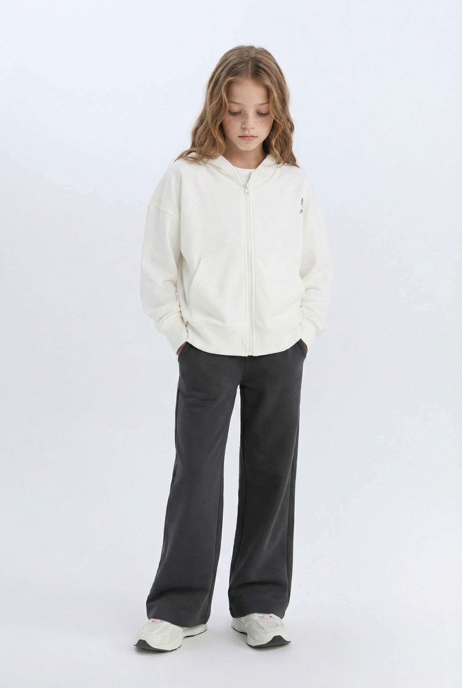 Pantalon de survêtement large avec imprimé pour fille