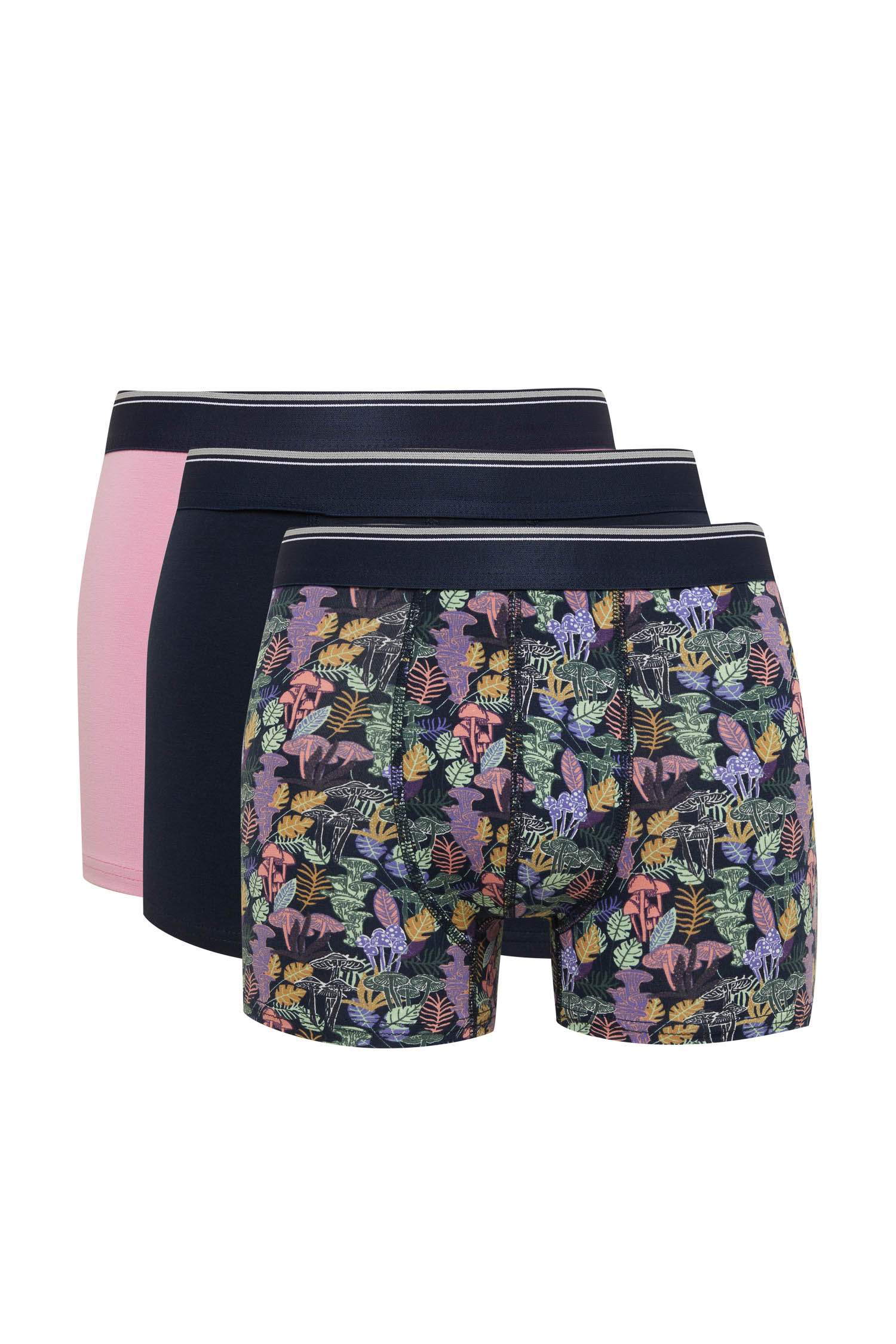 Regular Fit Baskılı 3'lü Boxer