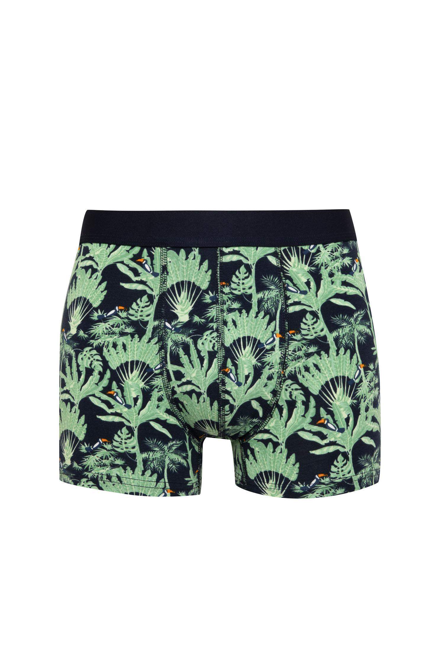 Erkek Regular Fit Desenli 3'lü Boxer