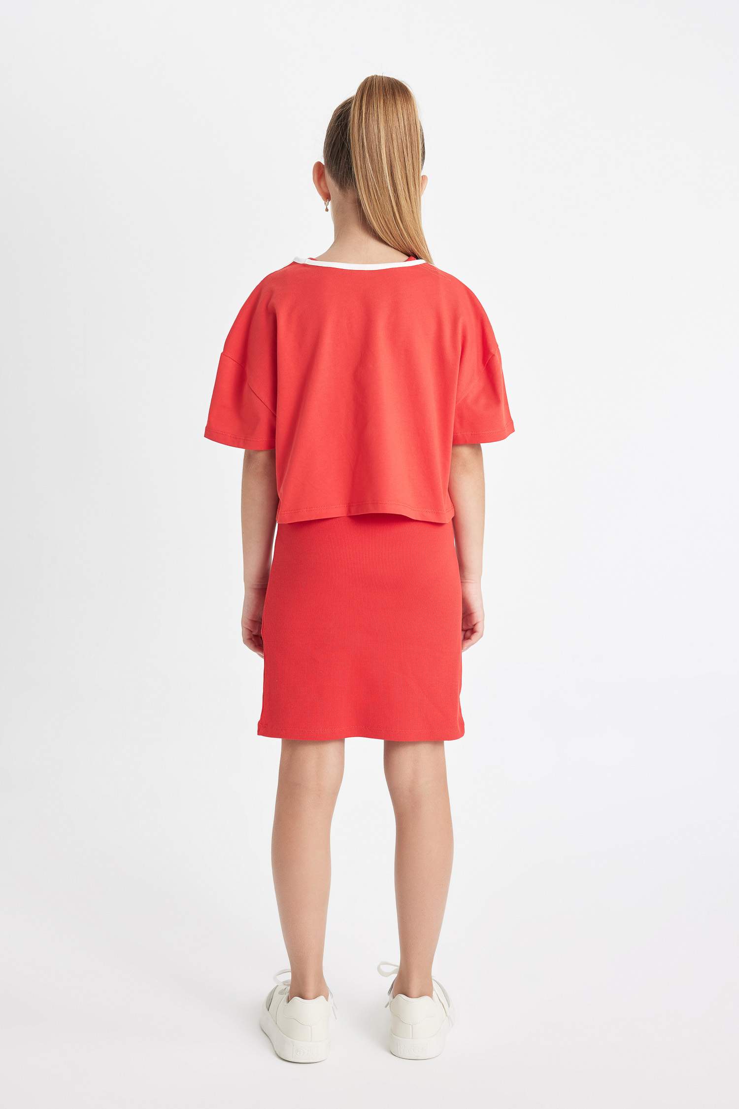 Ensemble de Robe et T-Shirt imprimé pour Fille - 2 Pièces